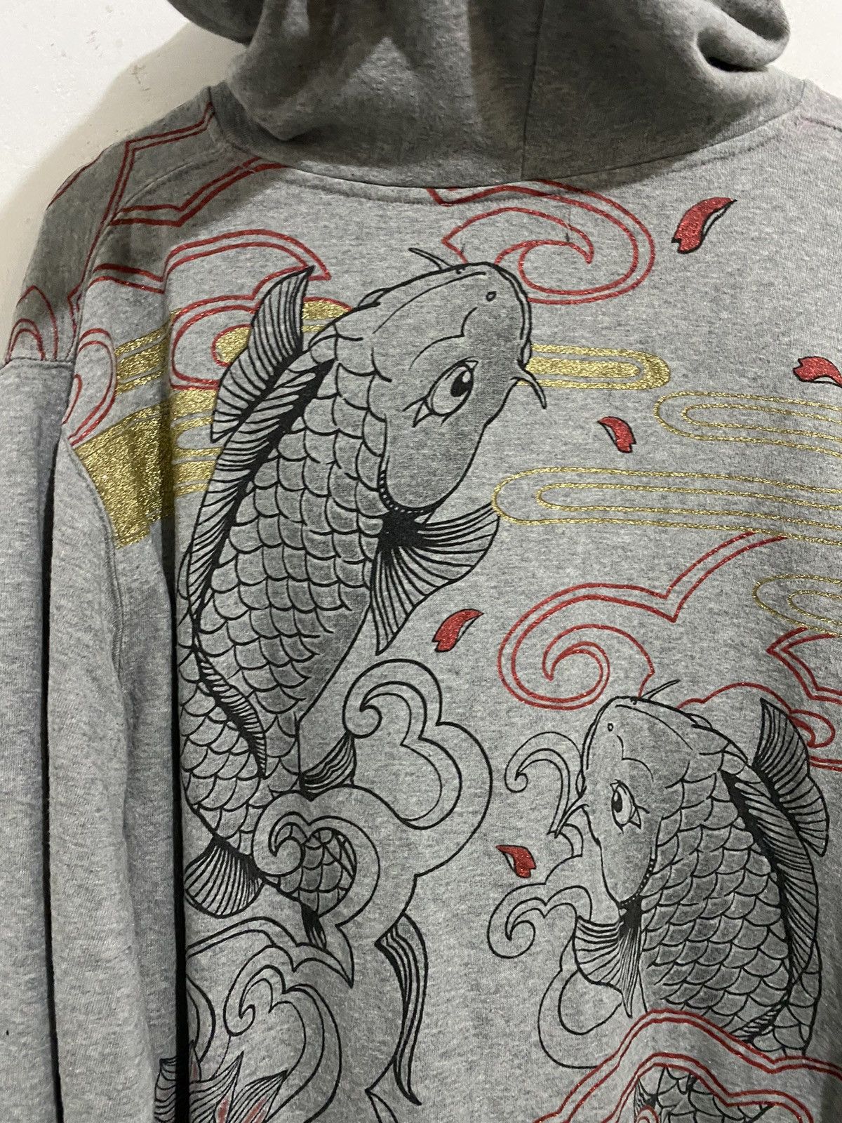 Japanese Brand 💸BINDINGOFFER💸Japanese sorridere koi fish hoodie Size US XL / EU 56 / 4 - 2 Thumbnail