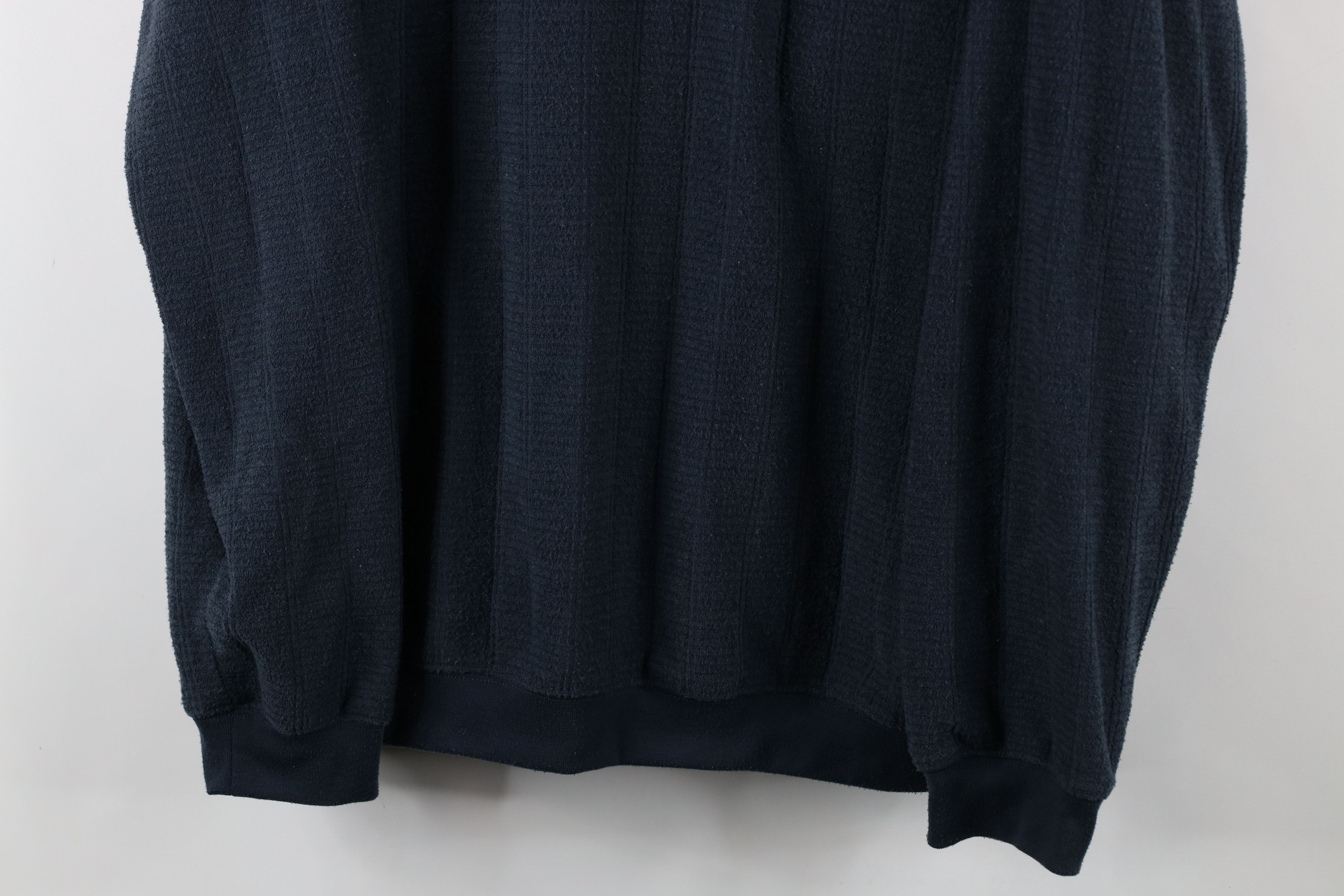 Vintage Vintage 90s Streetwear Collared Pullover Sweater Blue Size US XXL / EU 58 / 5 - 3 Thumbnail
