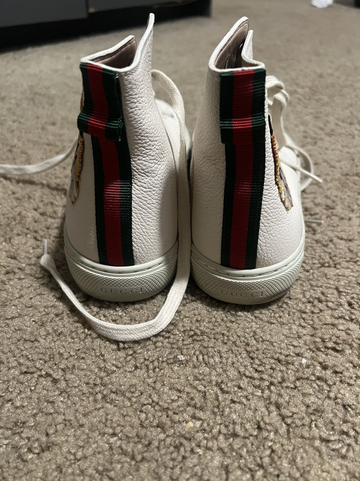 Gucci GUCCI Hebron Major Sneakers Tiger Embroidery Leather 10.5 Size US 10.5 / EU 43-44 - 9 Thumbnail