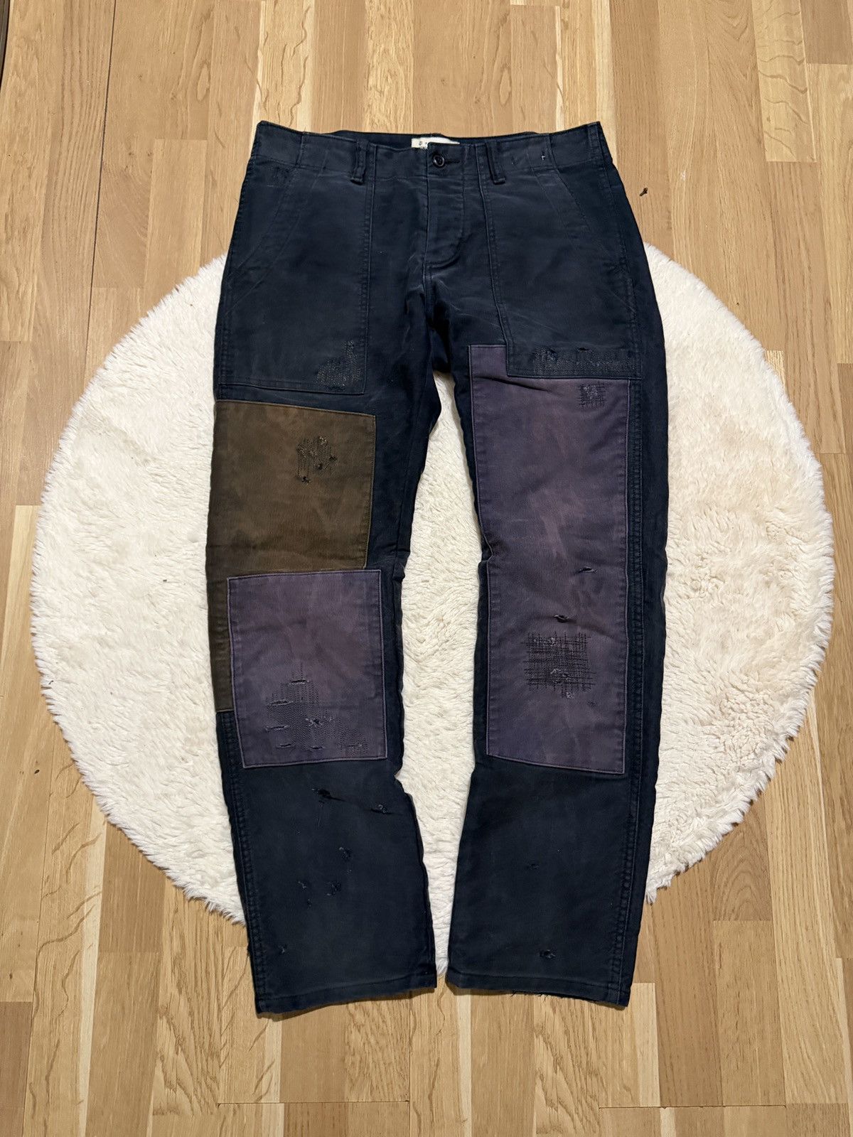 Polo Ralph Lauren Ralph lauren denim supply pants patchwork avant garde rare Size US 32 / EU 48 - 1 Thumbnail