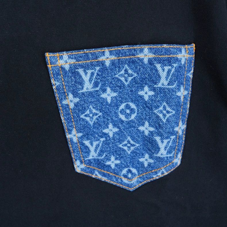Louis Vuitton Louis Vuitton Black Denim Pocket TShirt-2506 Size S / US 4 / IT 40 - 3 Thumbnail