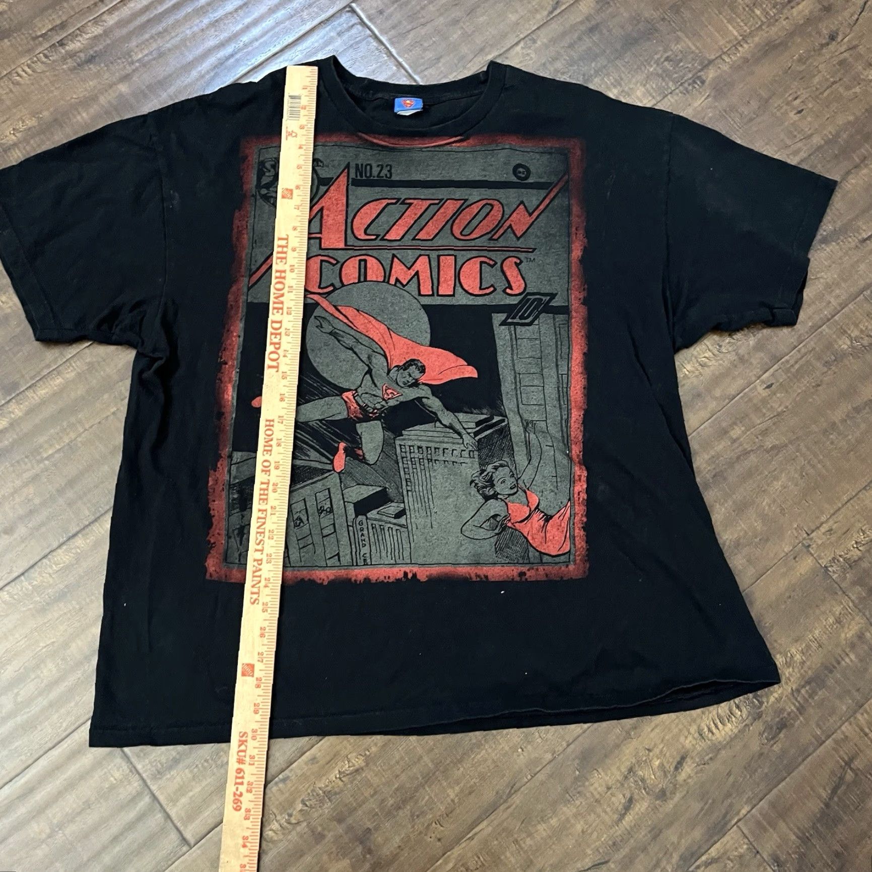 Vintage VINTAGE Superman T-Shirt Mens 2XL DC Black Crew Neck Short Sleeve Big Graphic AOP Comics Size US XXL / EU 58 / 5 - 5 Thumbnail
