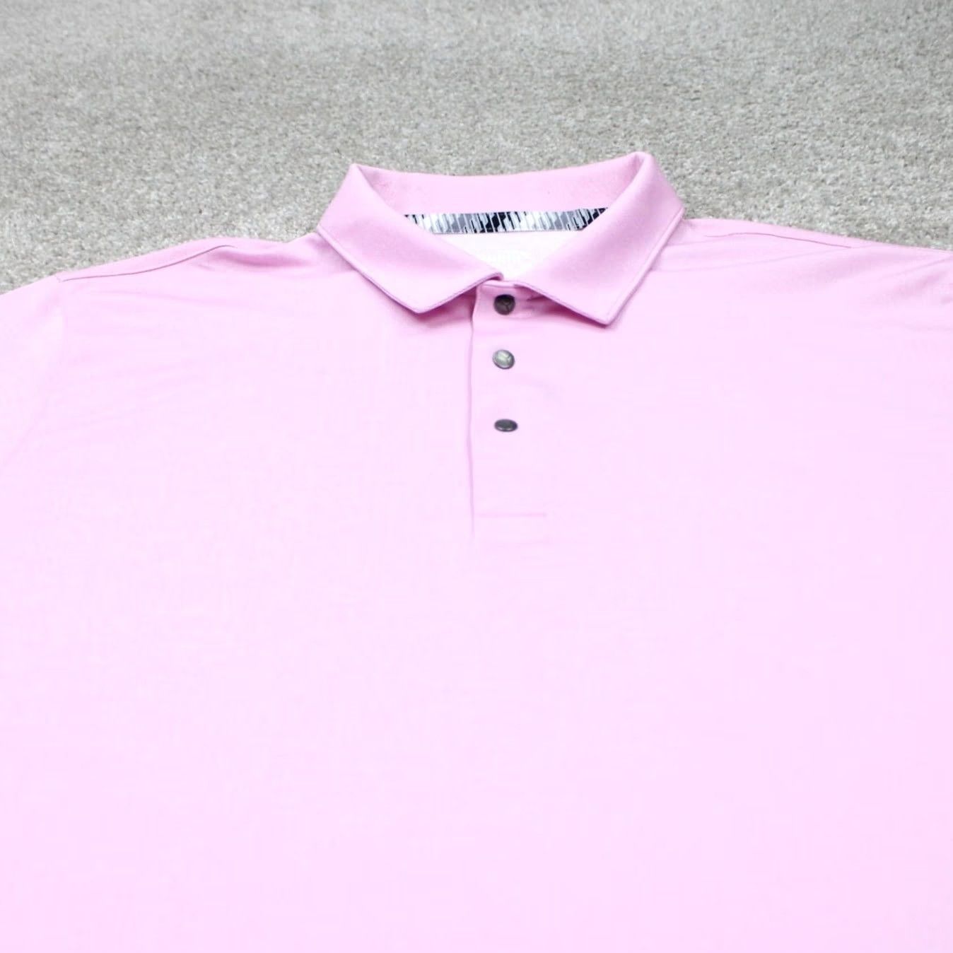 Puma PUMA Polo Shirt Mens XL Pink Polyester Blend Short Sleeve Button Collar Sports Golf Logo Size US XL / EU 56 / 4 - 4 Thumbnail
