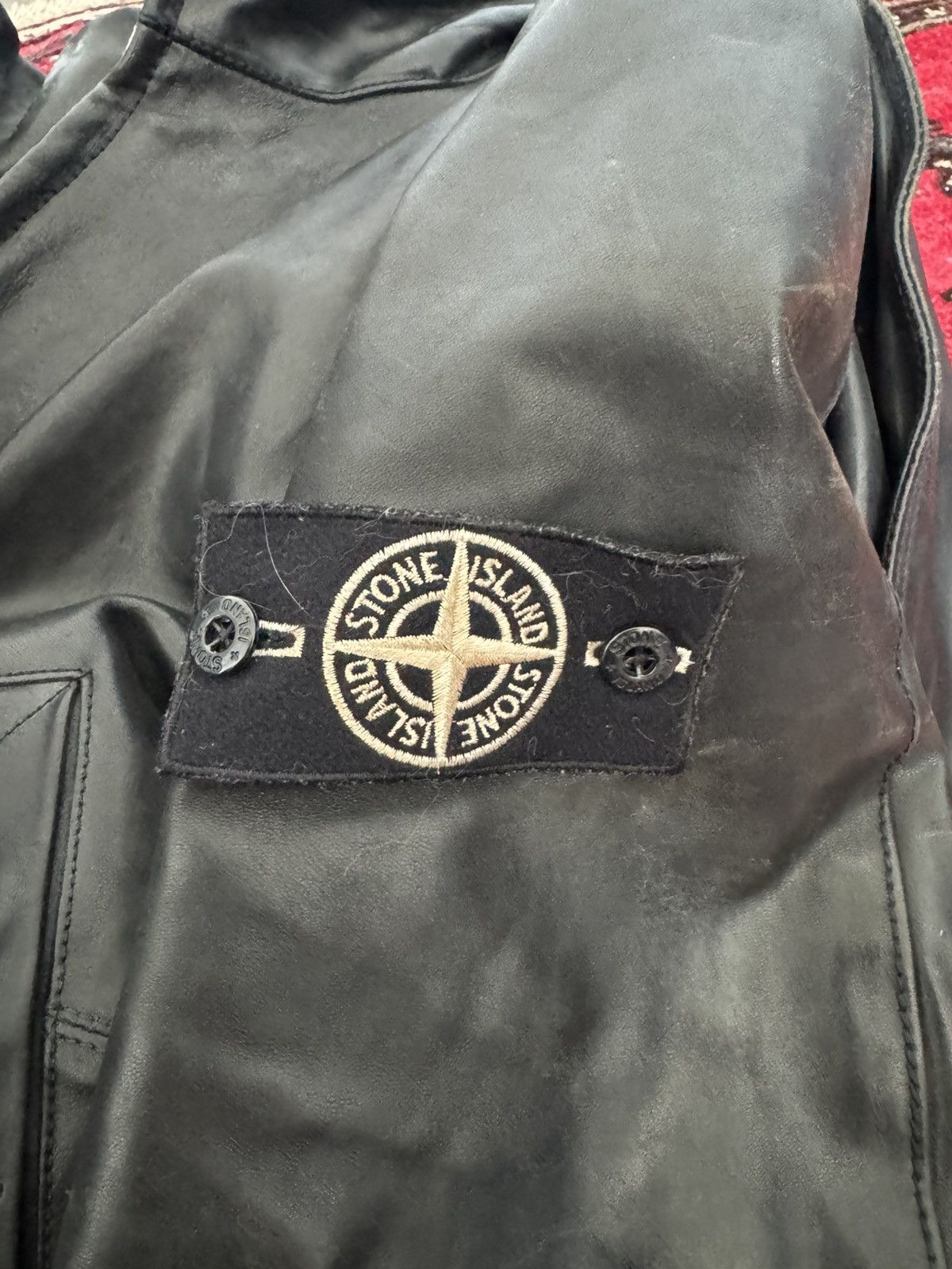 Stone Island Vintage Stone Island Leather Jacket Size US M / EU 48-50 / 2 - 5 Thumbnail