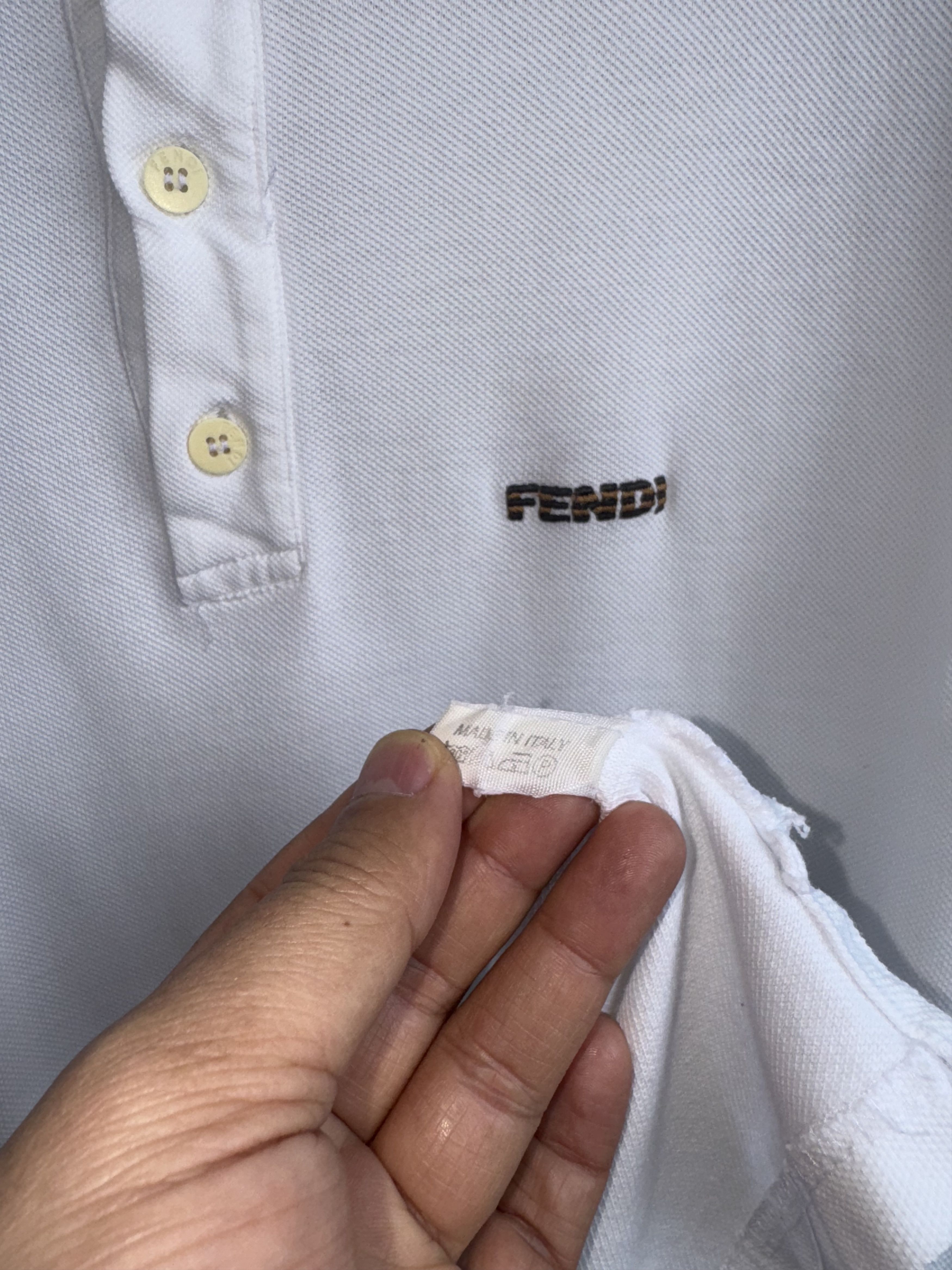 Fendi × Vintage Fendi Polo Vintage Shirt Size US L / EU 52-54 / 3 - 6 Thumbnail