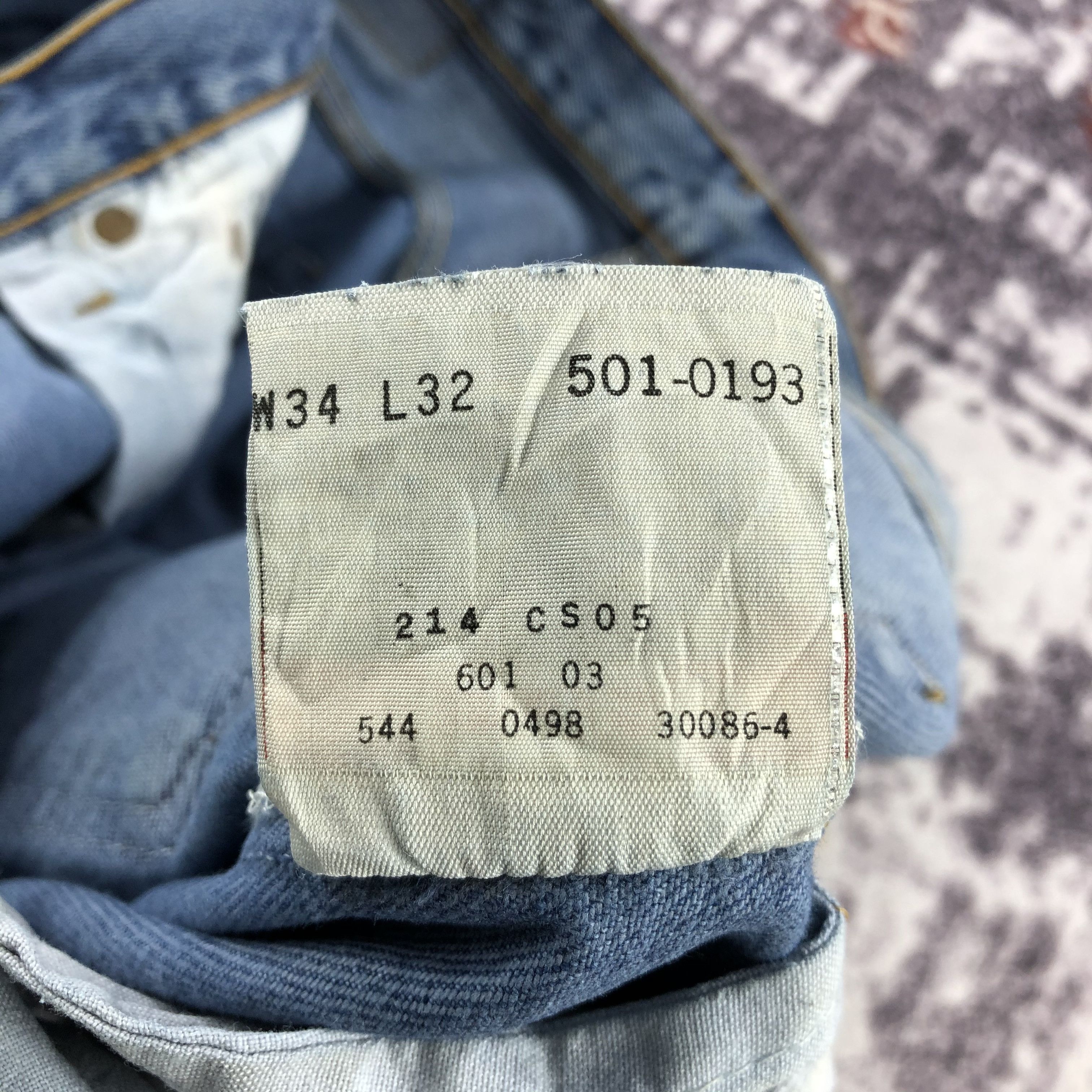 Levi's × Vintage 90s Vintage Blue Wash Levis 501 Jeans-JM2275