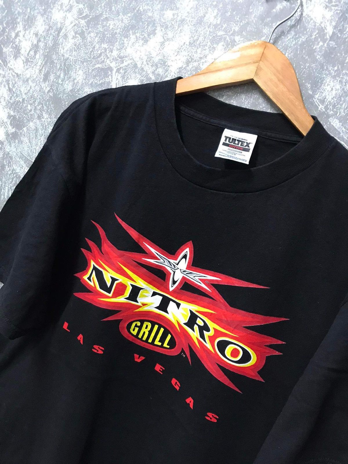 Vintage × WCW/nWo × WWE Vintage90s WCW Nitro Grill Las Vegas T-shirt Size US XL / EU 56 / 4 - 3 Thumbnail