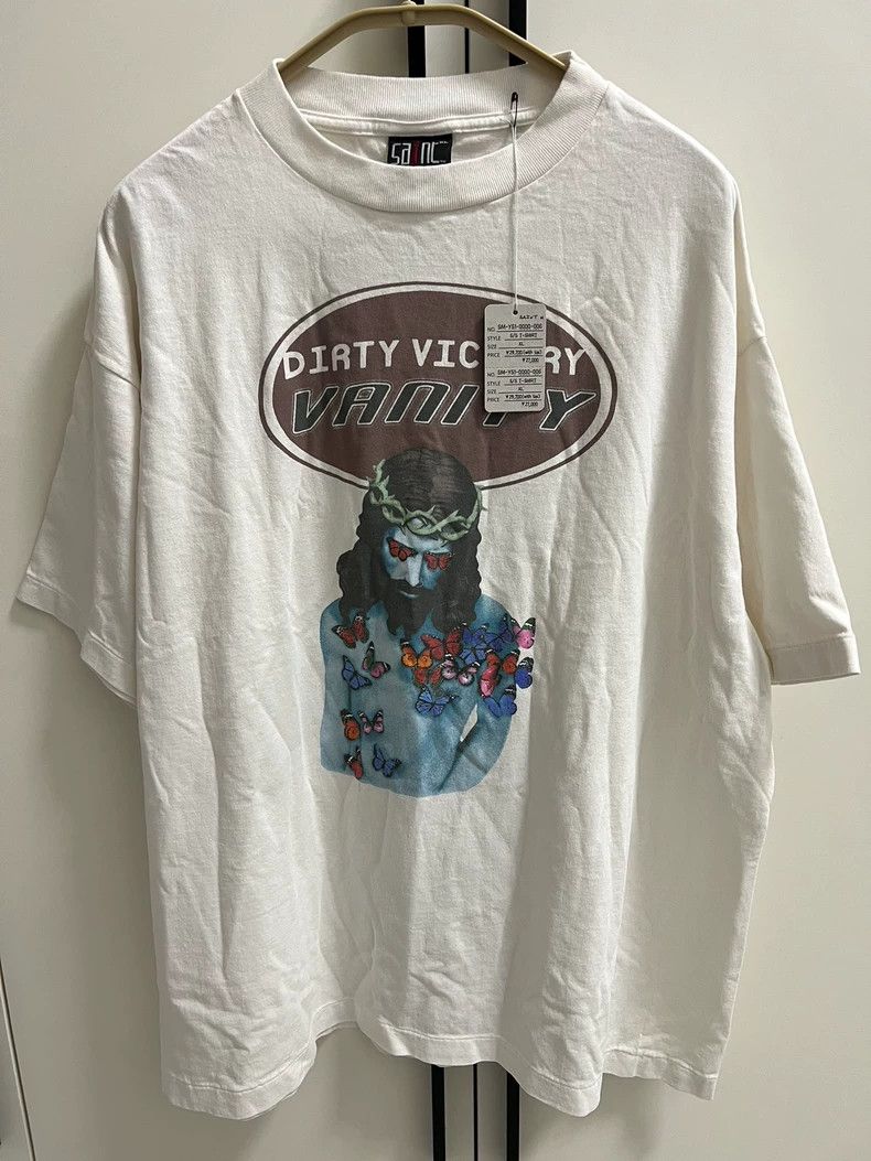 Saint Michael Jesus Butterfly Printed Short Sleeve
