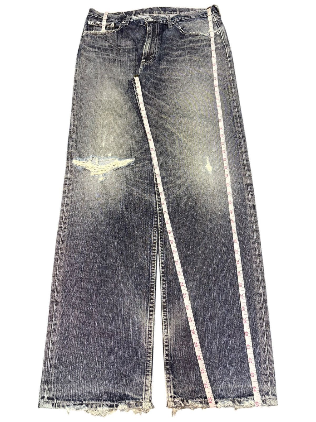 Levi's Vintage 90s Levis 502 Faded Wash Distressed Loose Jeans Size US 32 / EU 48 - 7 Thumbnail