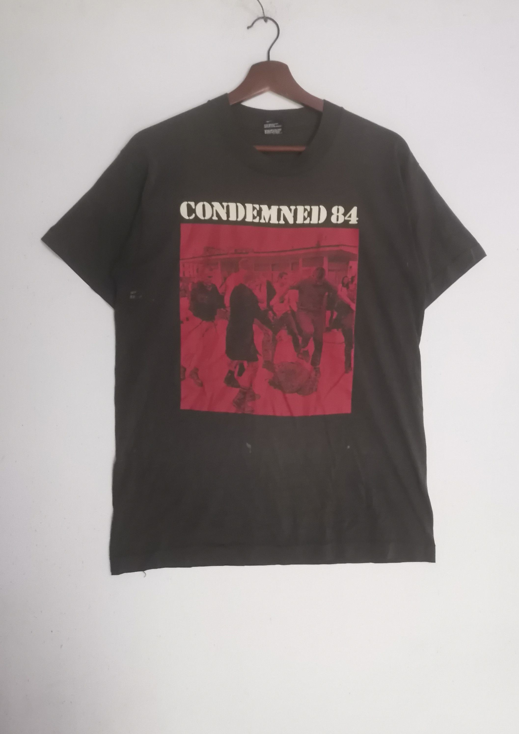 Rare vintage Condemned 84 English Oi band t-shirt