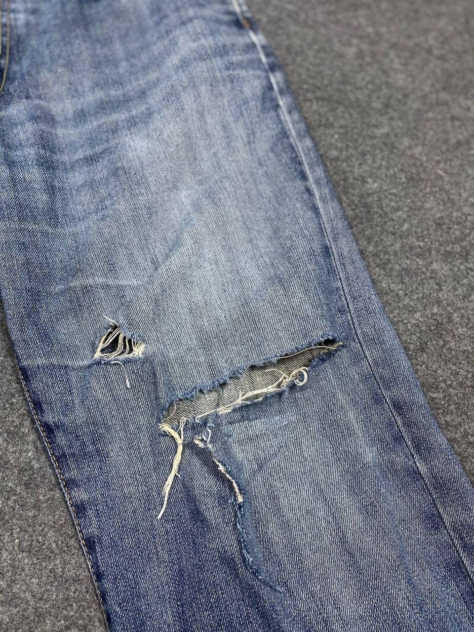 Edwin vintage edwin japan distressed reworked denim nice design Size US 38 / EU 54 - 12 Thumbnail