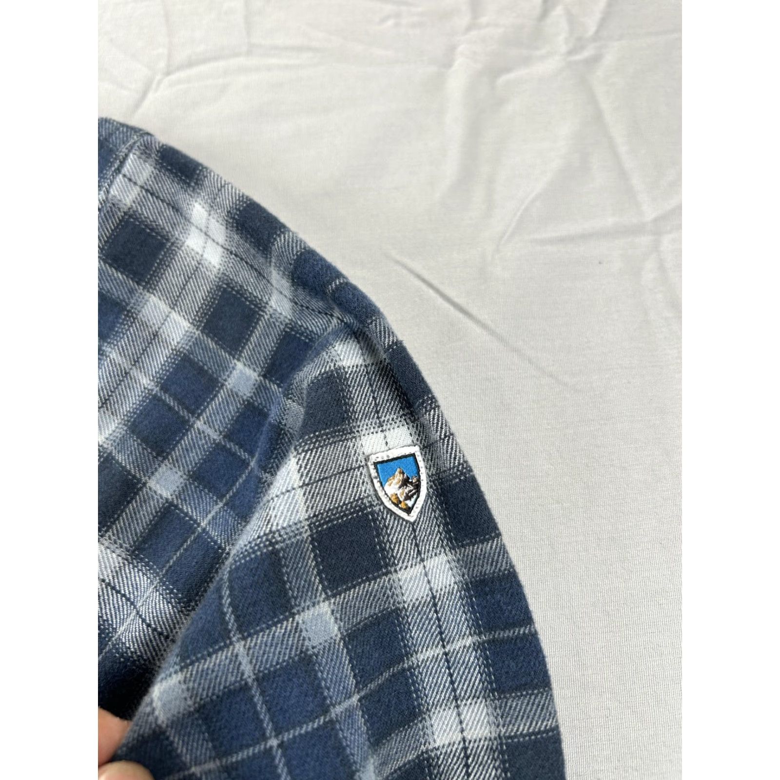 Vintage Kuhl Shirt Mens XL Blue Plaid Flannel Button Front Long Sleeve Pocket Outdoor Size US XL / EU 56 / 4 - 5 Thumbnail