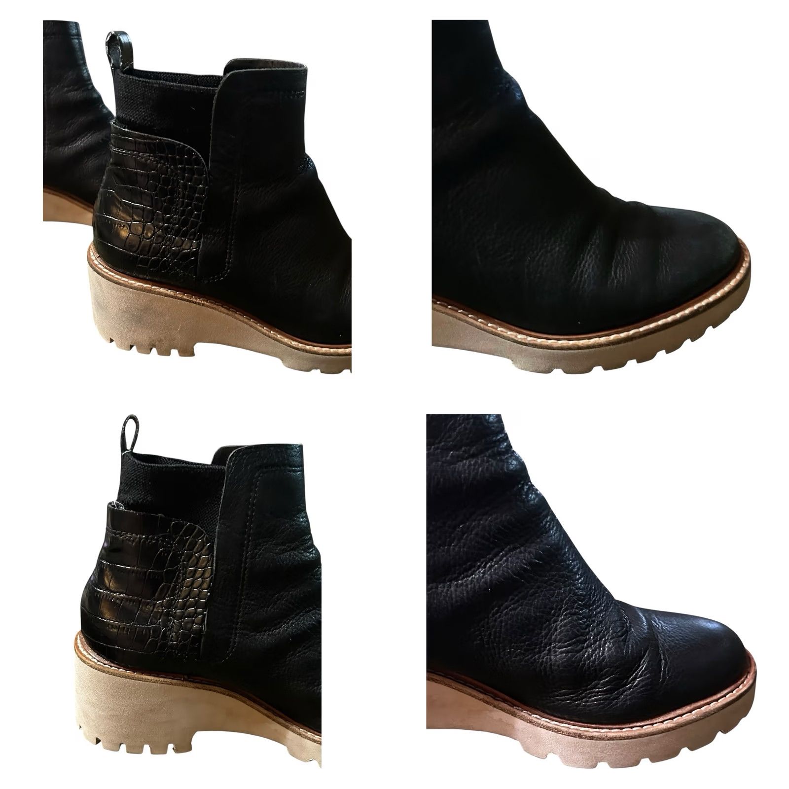Dolce Vita DV By Dolce Vita Rielle Bootie Women's Black Leather Ankle Boots Size 6.5 Boots Size US 7 / IT 37 - 9 Thumbnail