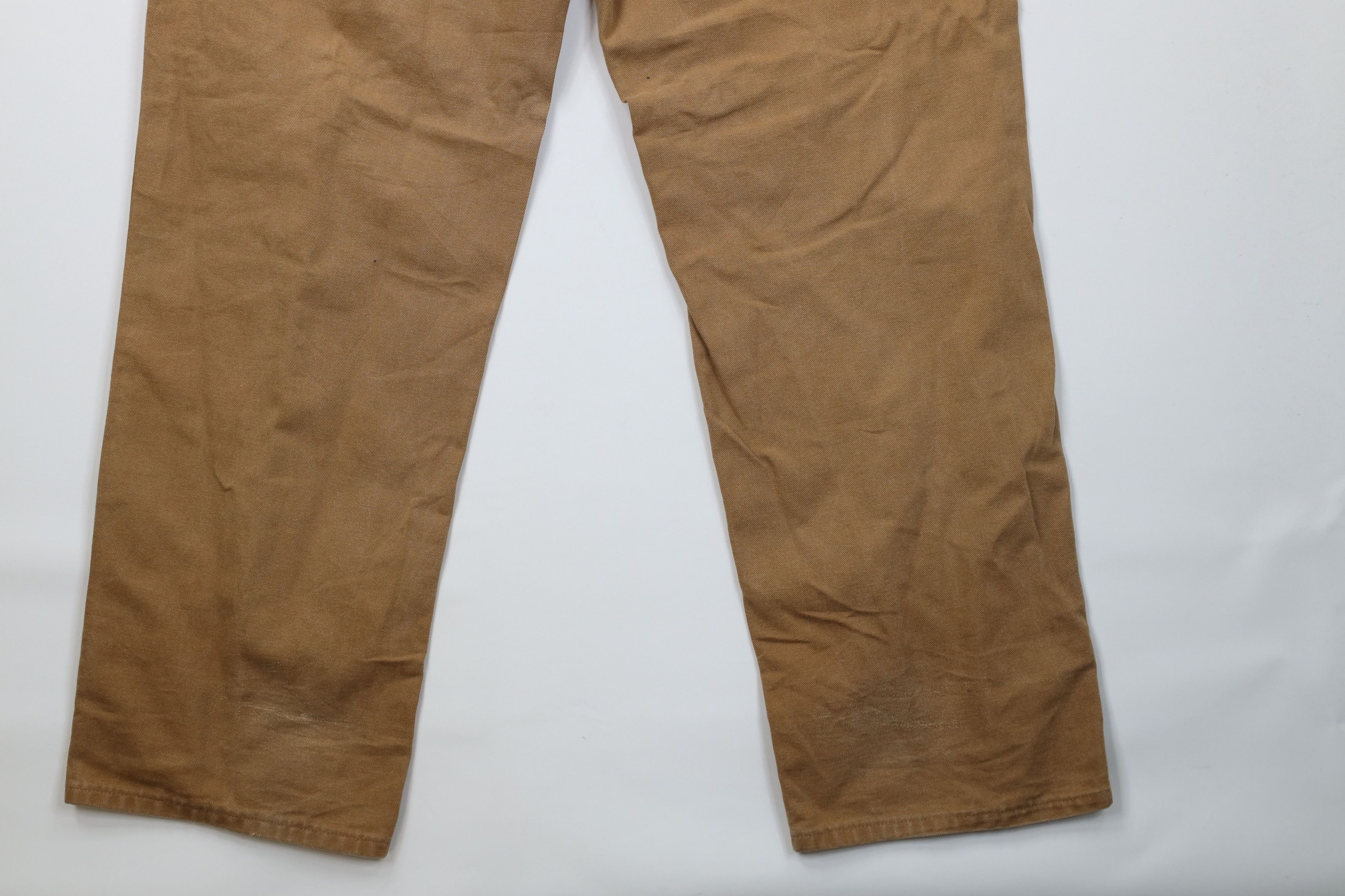 Carhartt Vintage Y2K Carhartt Wide Leg Dungaree Pants Duck Brown Size US 38 / EU 54 - 13 Thumbnail