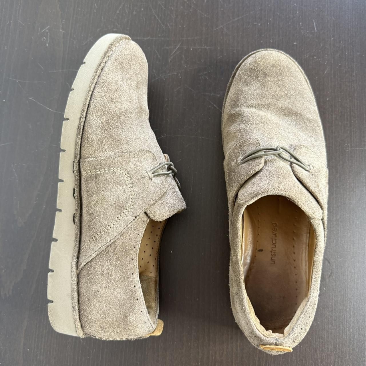 Clarks Clarks Low Top Shoes Casual Beige Brown Size US 8.5 / EU 41-42 - 6 Thumbnail
