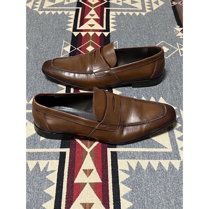 Bruno Magli Bruno Magli Leather Penny Loafers Men s Size 11M Brown