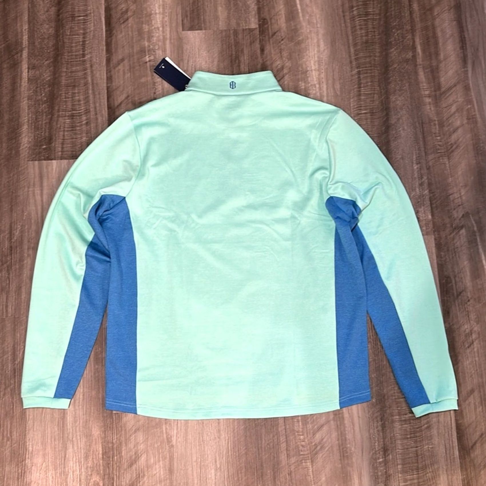 Vintage Holderness & Bourne Dry Luxe Performance Tailored Fit Quarter Zip - Men L Green Sweatshirt Pullover Shirt Regular Size US L / EU 52-54 / 3 - 3 Thumbnail