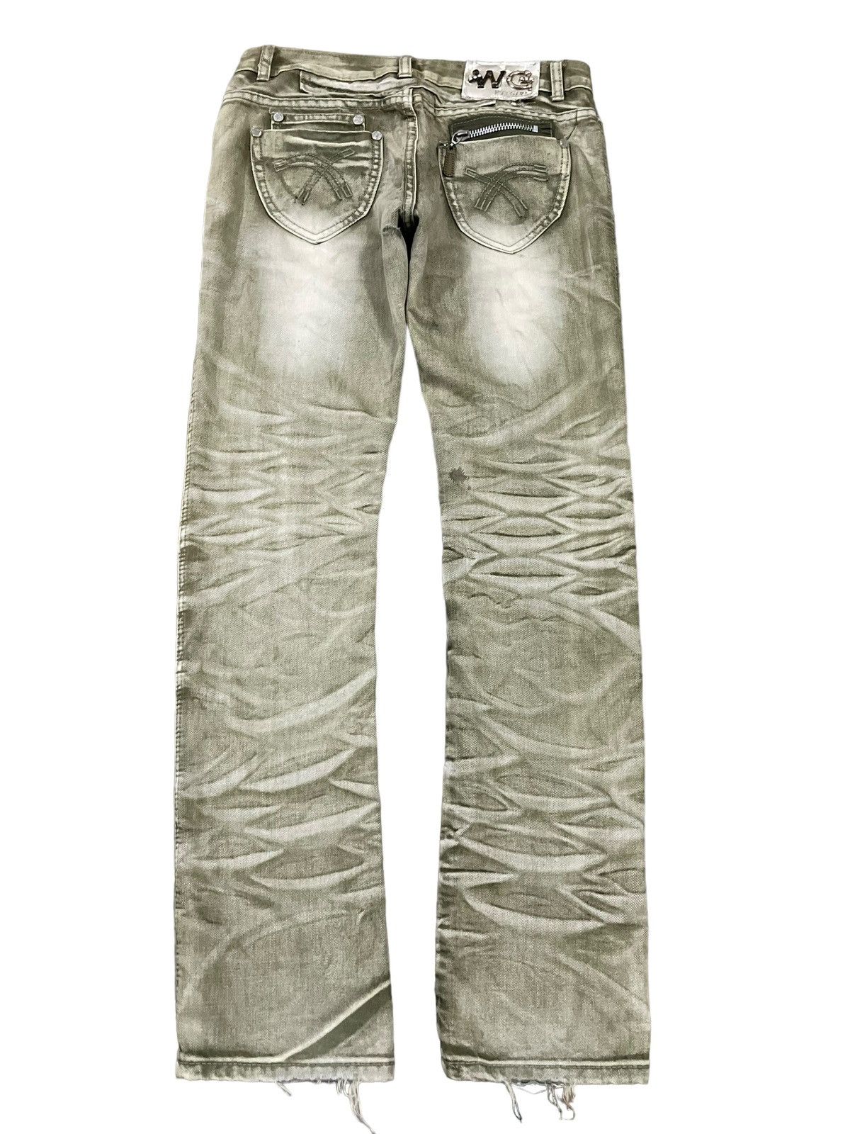 Japanese Brand Vintage Japanese Brand Streetstyle Mossy Wash Slim Jeans Size 30" / US 8 / IT 44 - 7 Thumbnail