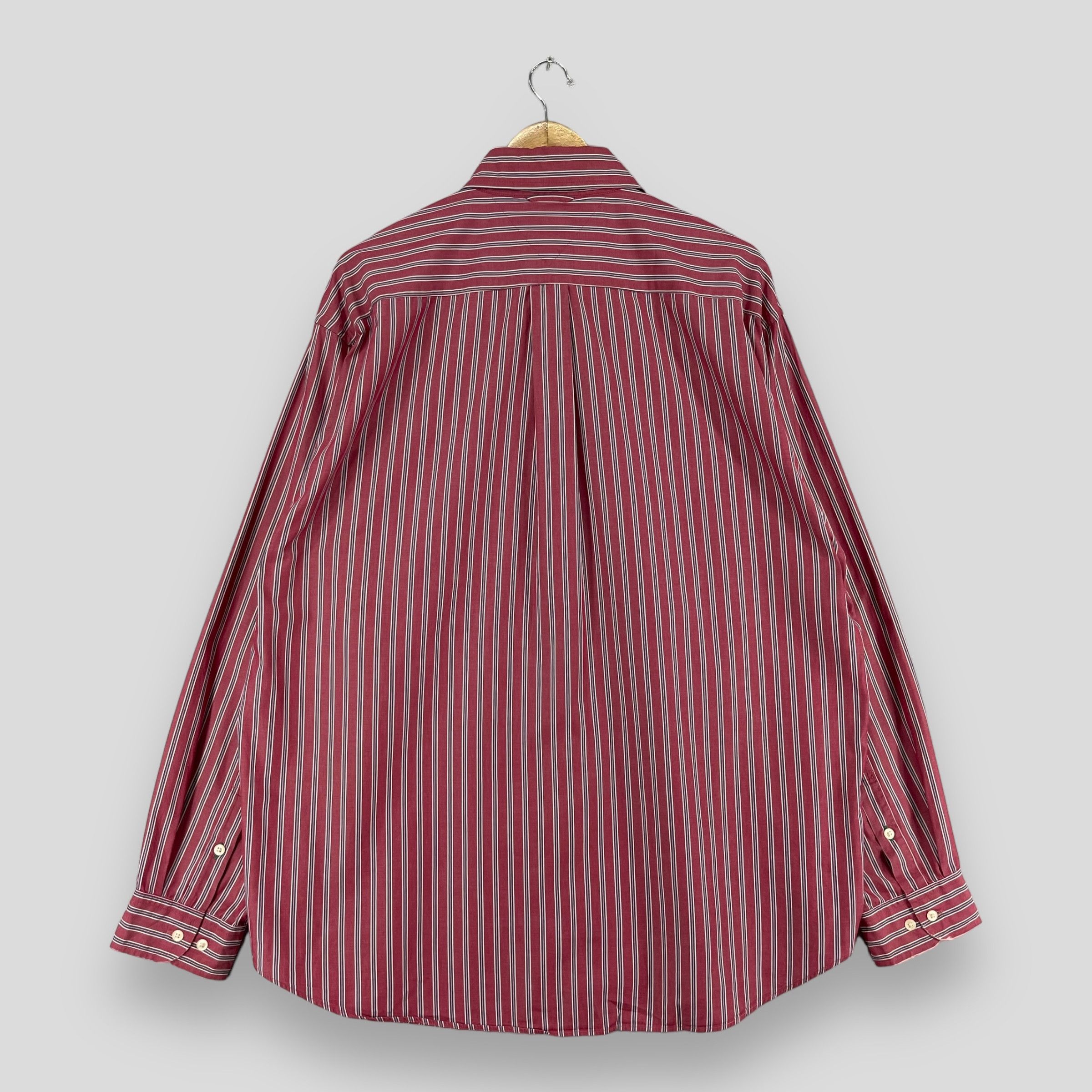 Tommy Hilfiger × Vintage Vintage TOMMY HILFIGER Multi Stripes Flannel Button Up Size US L / EU 52-54 / 3 - 8 Thumbnail
