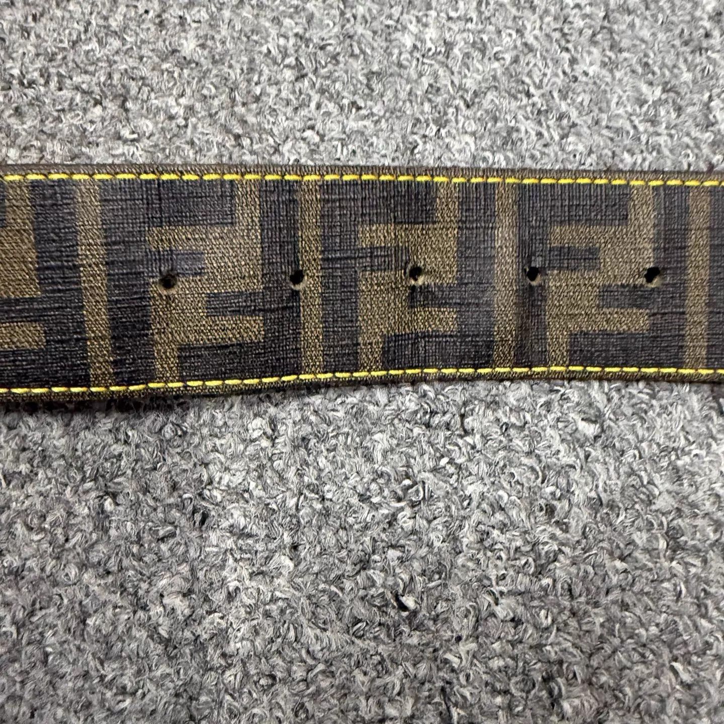 Fendi Fendi Gold Brown FF Belt 85 99 New Size ONE SIZE - 4 Thumbnail