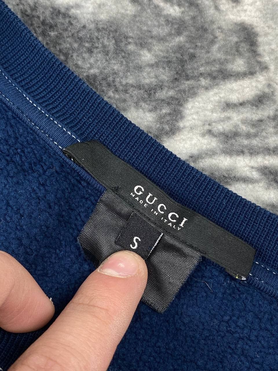 Gucci Gucci Swetshirt Mini Logo Men Size S Blue Size US S / EU 44-46 / 1 - 4 Thumbnail