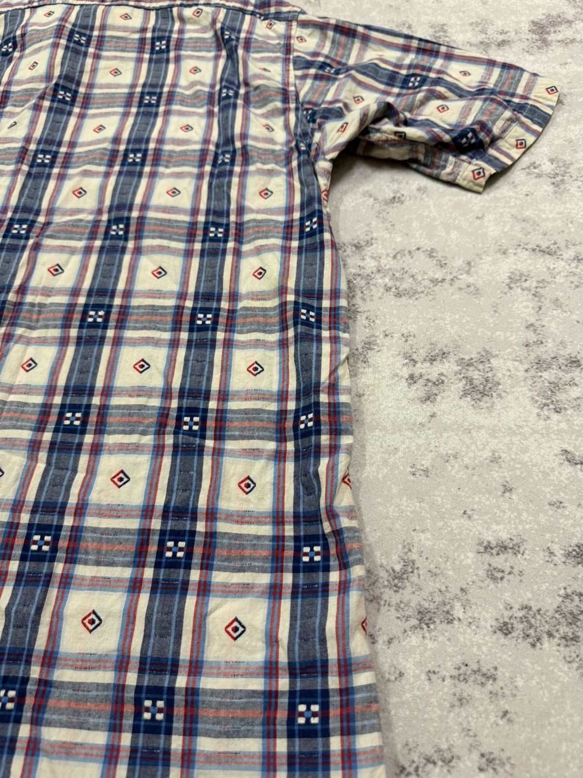 Sugar Cane Vintage Sugar Cane Twill Check Wood Button Up Work Shirt Size US M / EU 48-50 / 2 - 13 Thumbnail