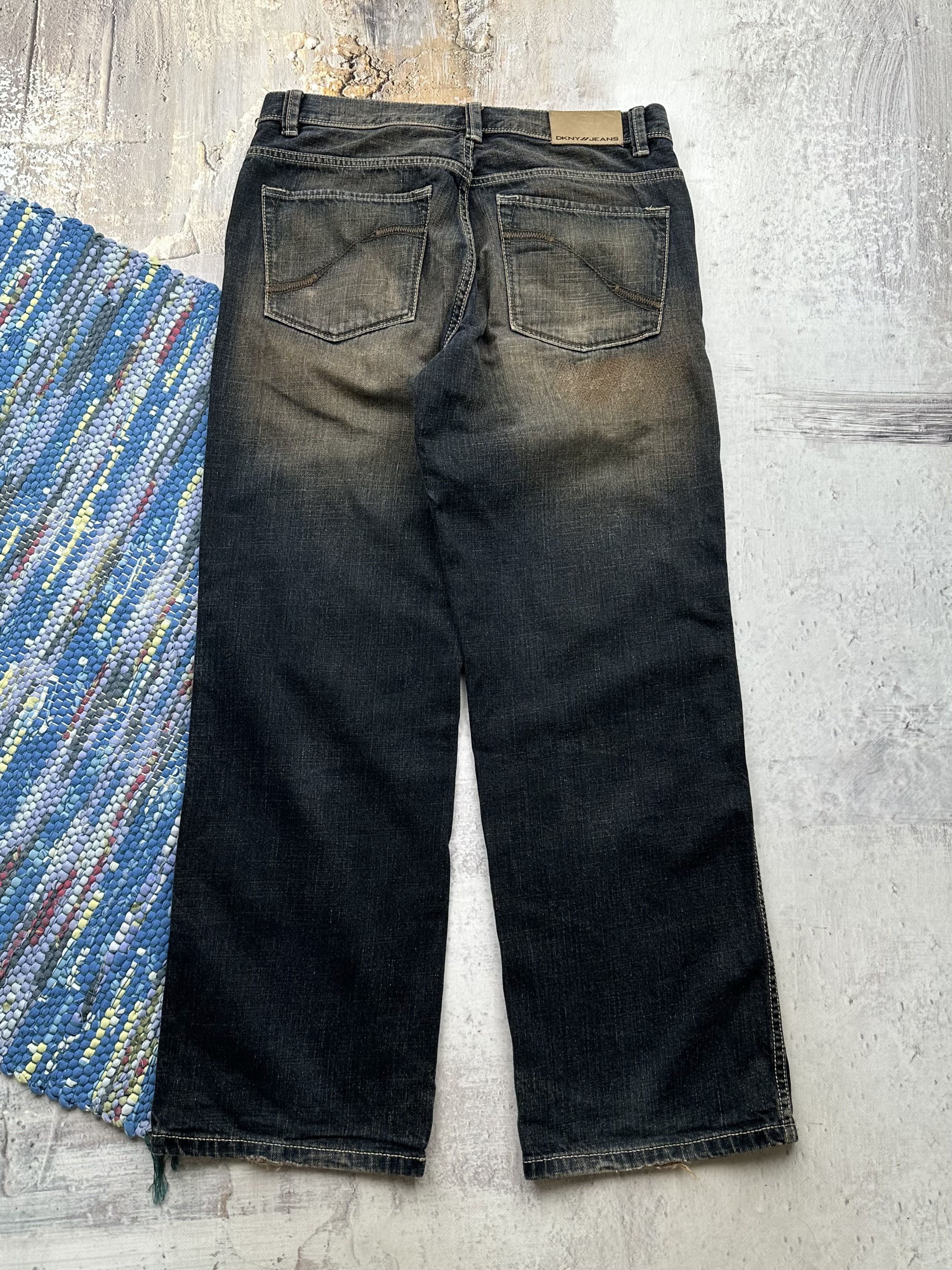 DKNY DKNY Vintage Faded Baggy Jeans A570(213) Size US 32 / EU 48 - 7 Thumbnail