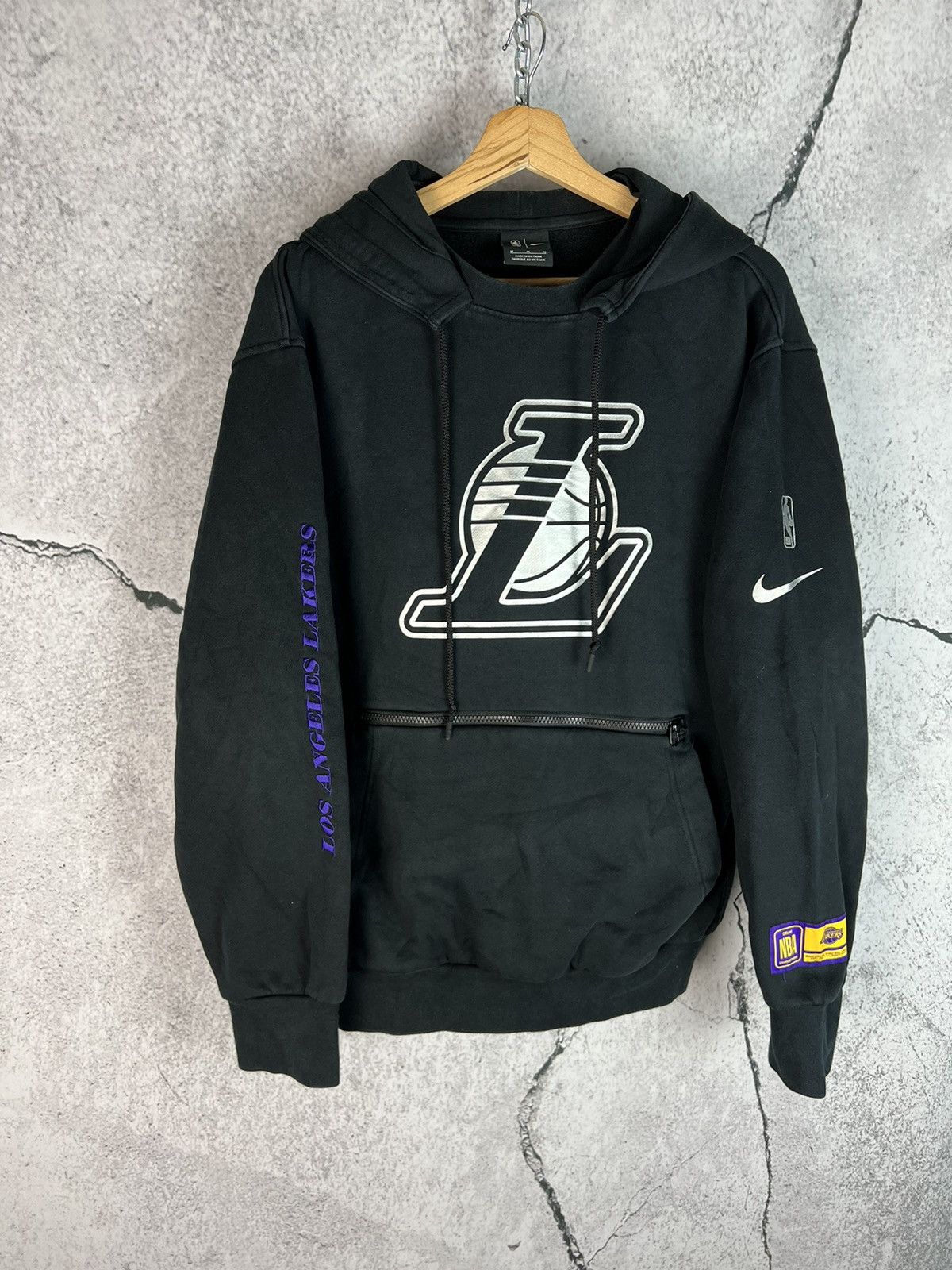 NBA Los Angeles Lakers x Nike Sportswear Center Check Hoodie Size US M / EU 48-50 / 2 - 1 Thumbnail