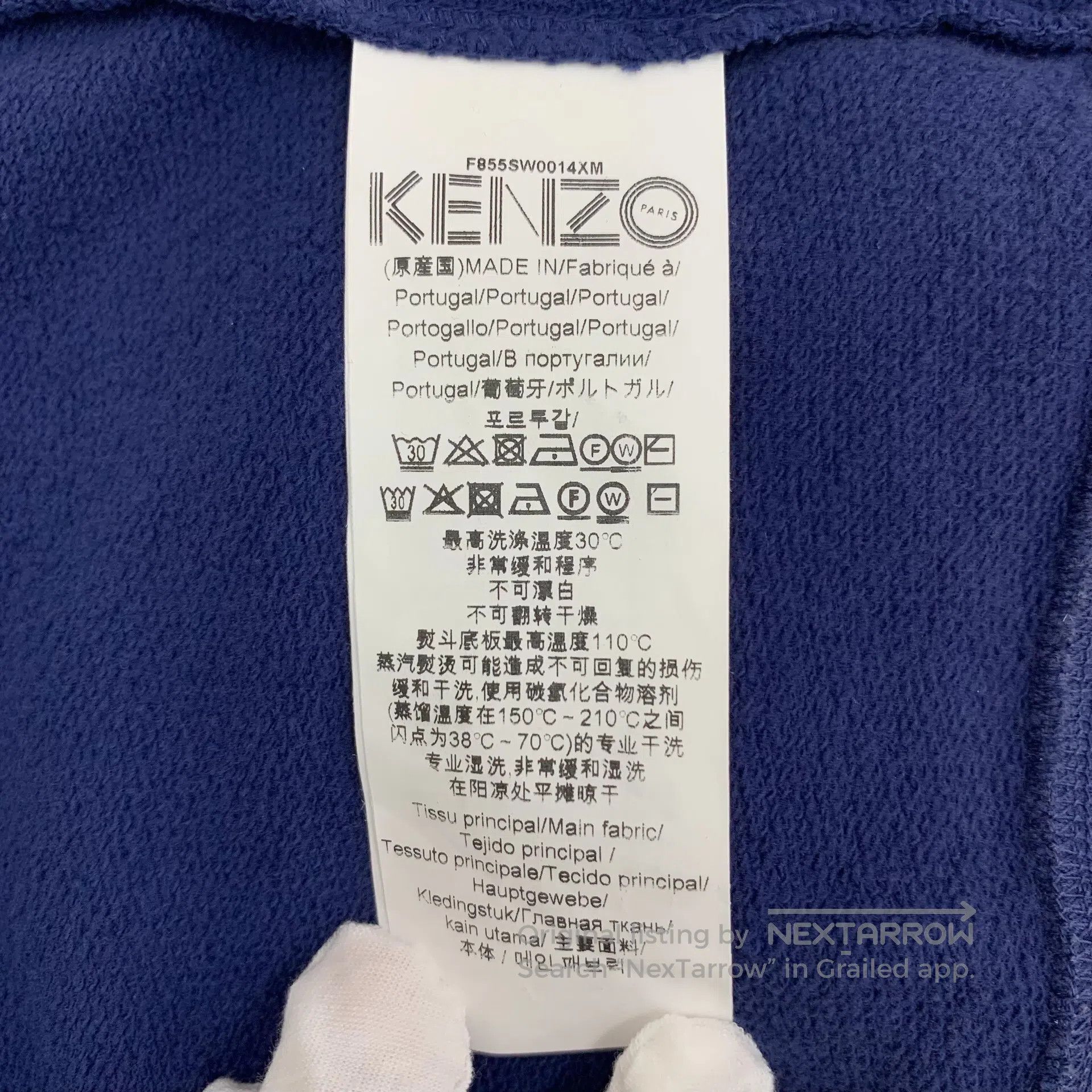 Kenzo Kenzo Blue Tiger Head Logo Letter Embroidered Cotton Crew Size US M / EU 48-50 / 2 - 7 Thumbnail