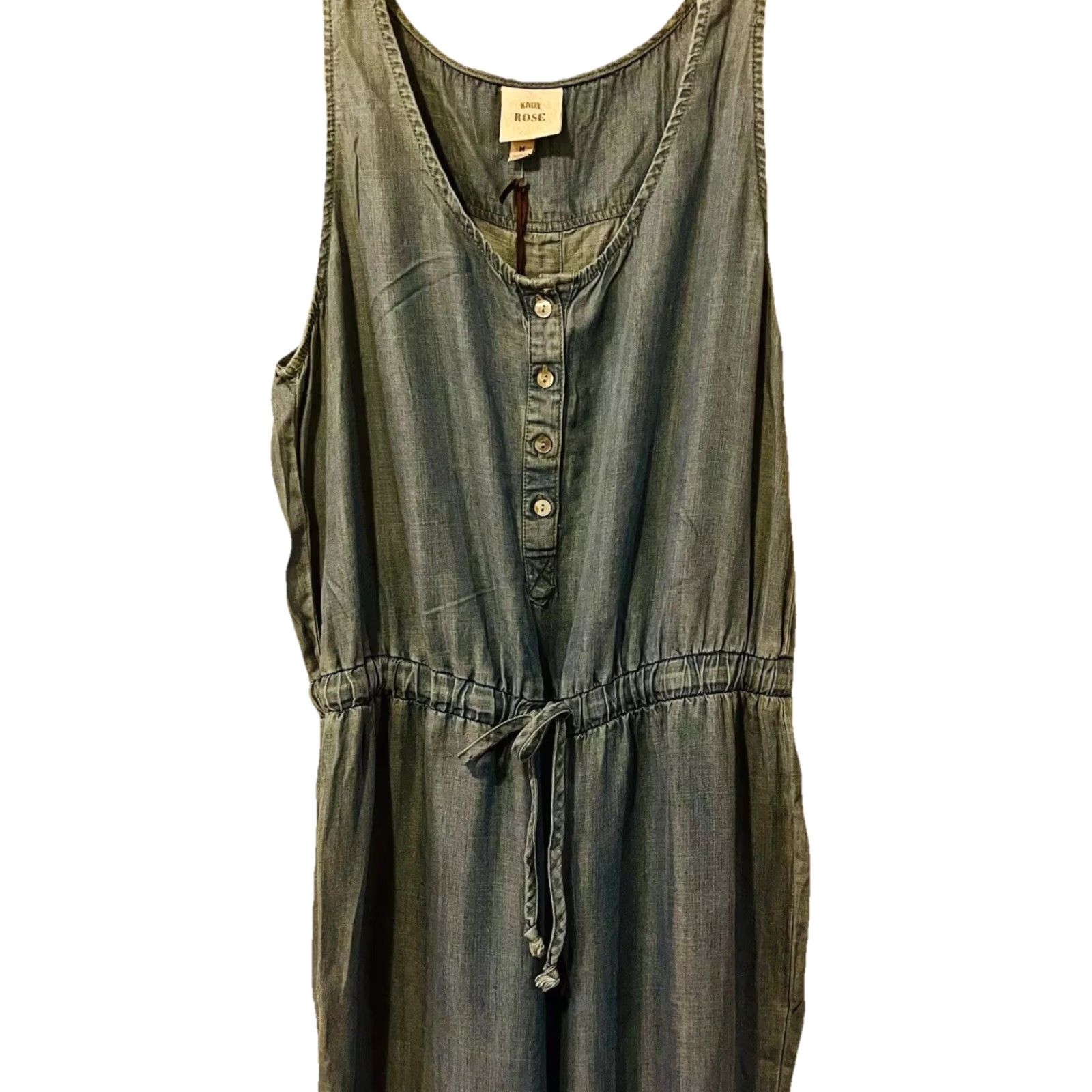 Knox Rose Romper Jumper Sz Medium NWT Jean Look Jumpsuit