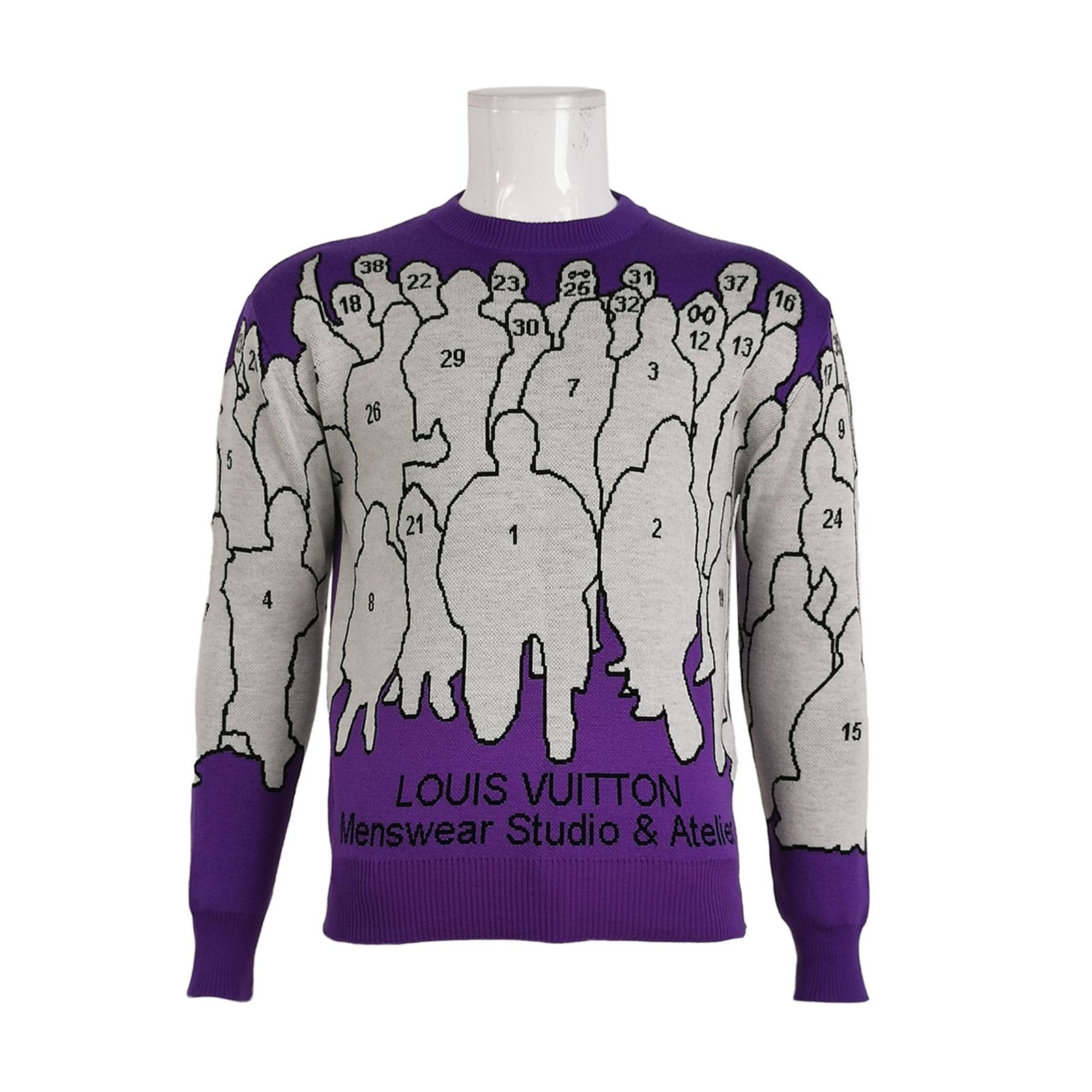 Louis Vuitton Louis Vuitton Studio Atelier Jacquard Sweater US XS Size US XS / EU 42 / 0 - 1 Thumbnail