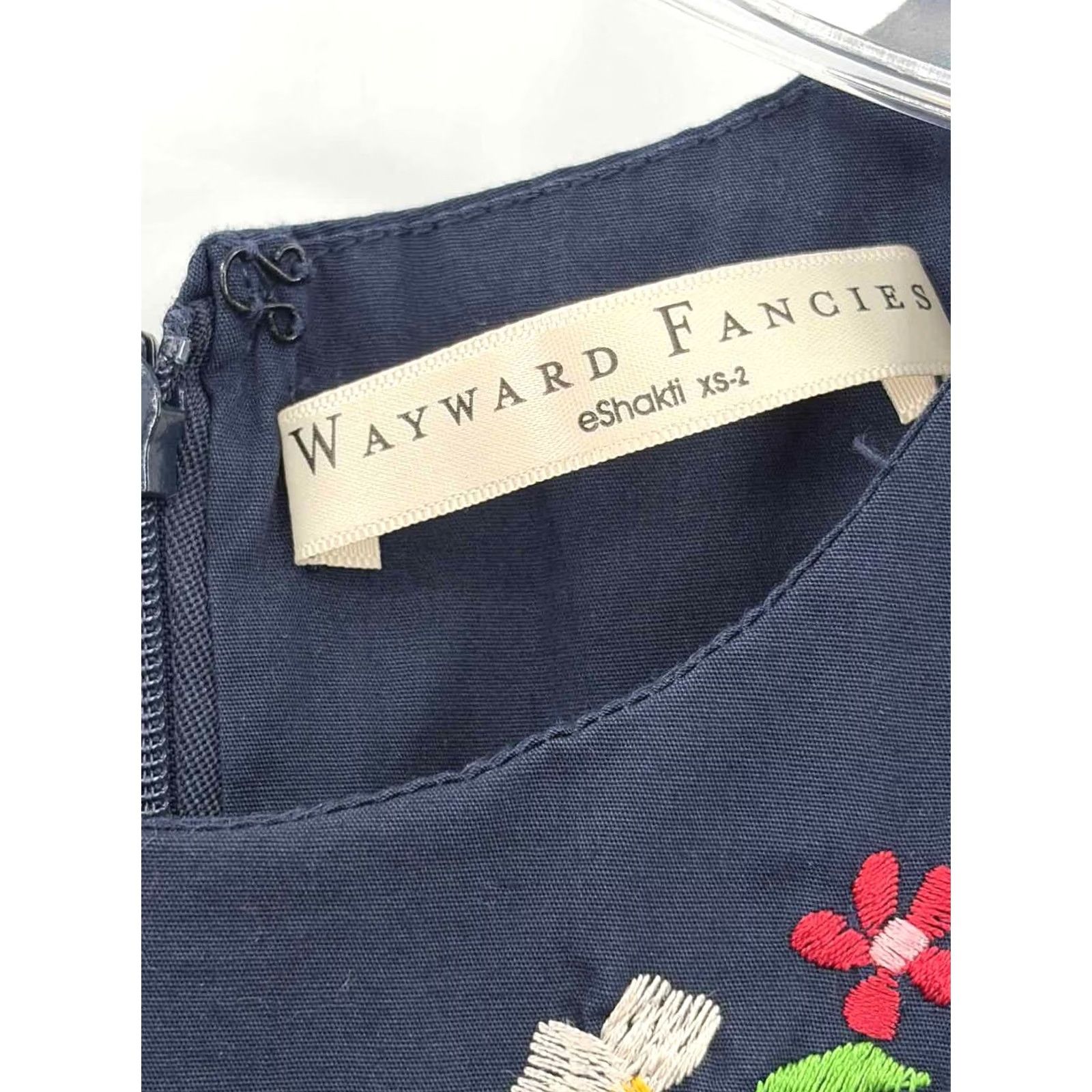 Vintage Wayward Fancies Navy XS Maxi Sleeveless Dress Size XS / US 0-2 / IT 36-38 - 3 Thumbnail
