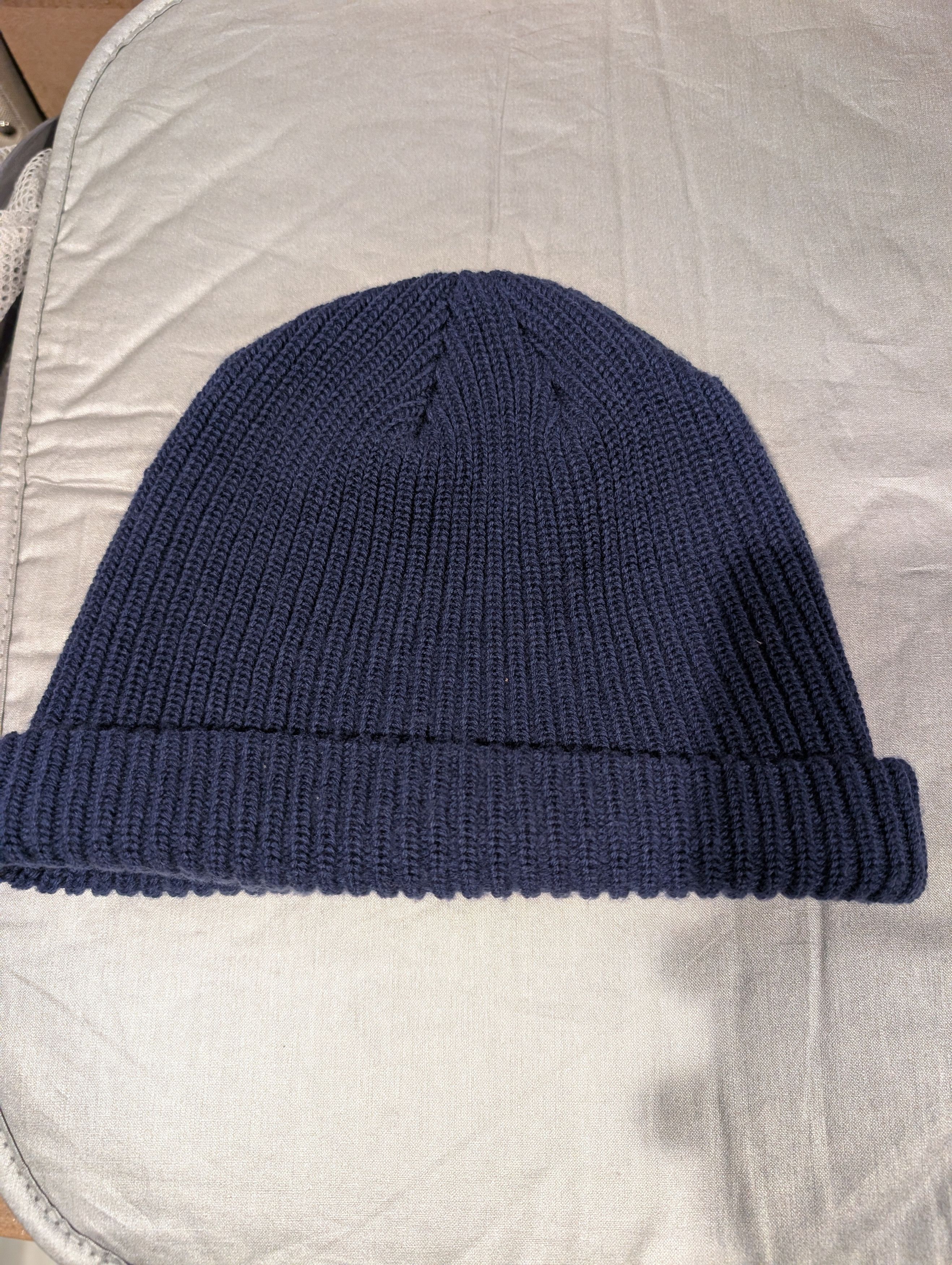 Supreme Navy Supreme Beanie Size ONE SIZE - 2 Thumbnail