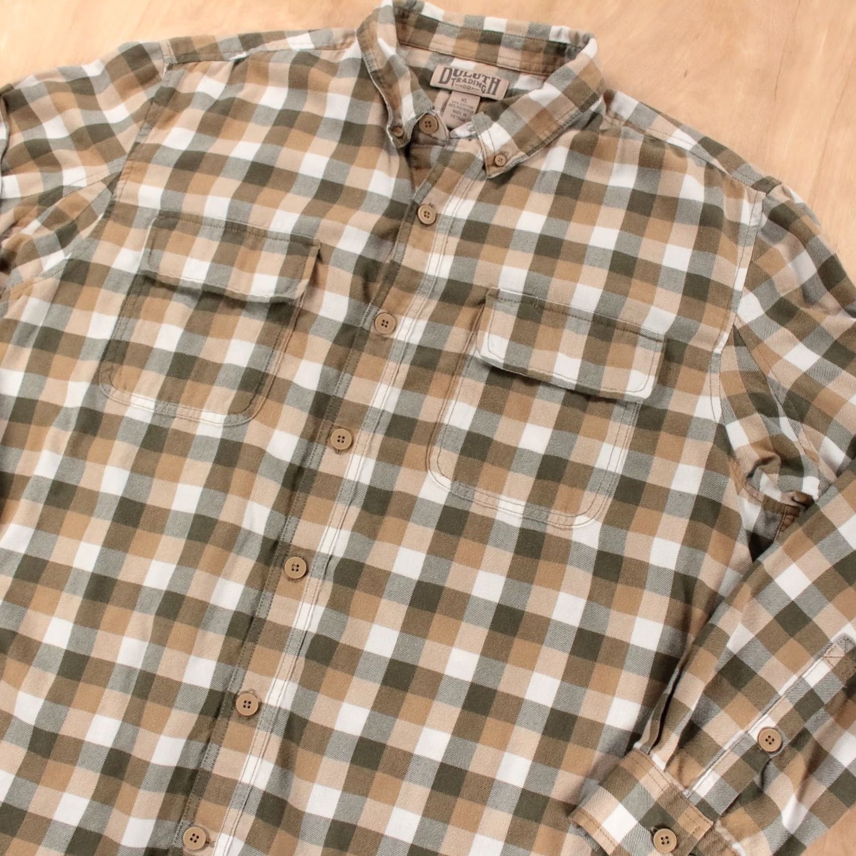 CO DULUTH TRADING CO shirt XL cotton check plaid flannel workwear camp y2k 00s big Size US XL / EU 56 / 4 - 2 Thumbnail