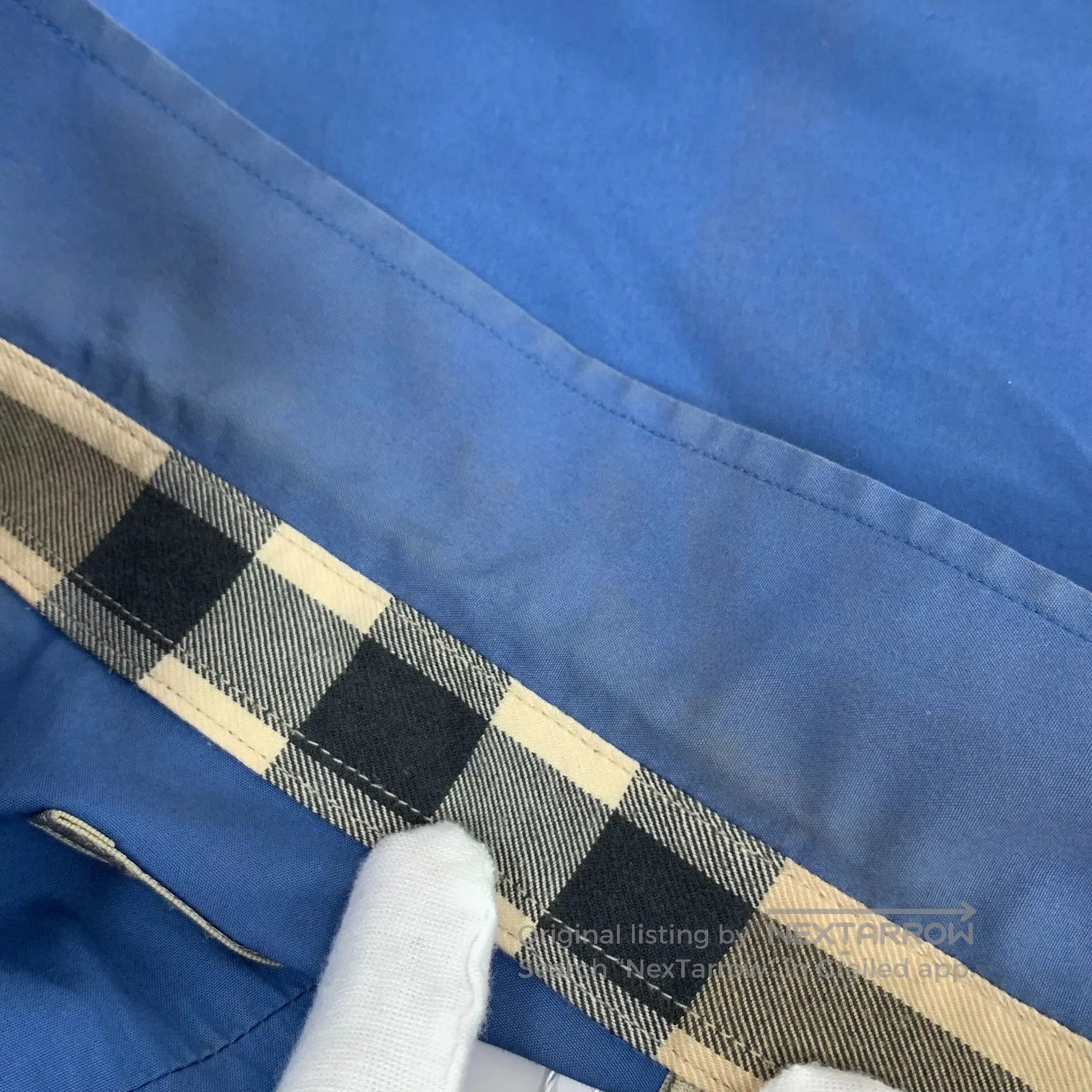 Burberry Burberry Blue war horse knight embroidery cotton lapel sin Size US S / EU 44-46 / 1 - 9 Thumbnail