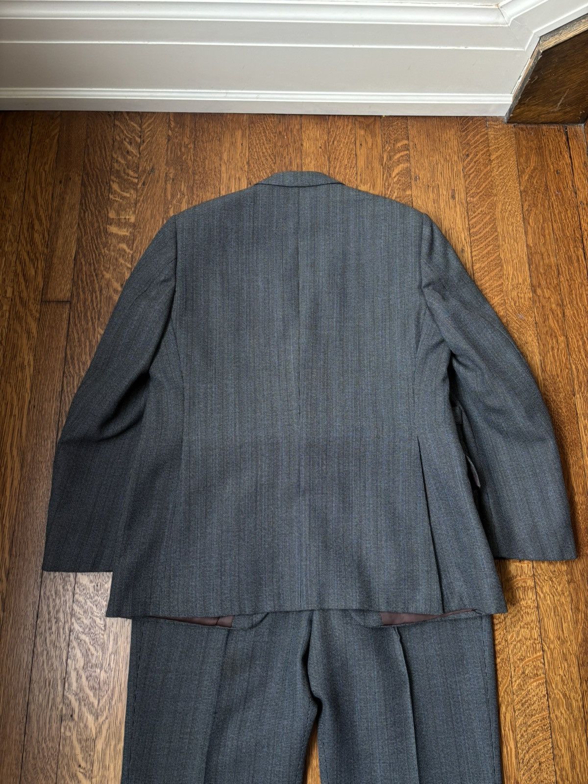 Vintage 1970s Trevira Suit Vintage 2-Piece Suit 1960s Wool Dress Pan Size 36R - 7 Thumbnail