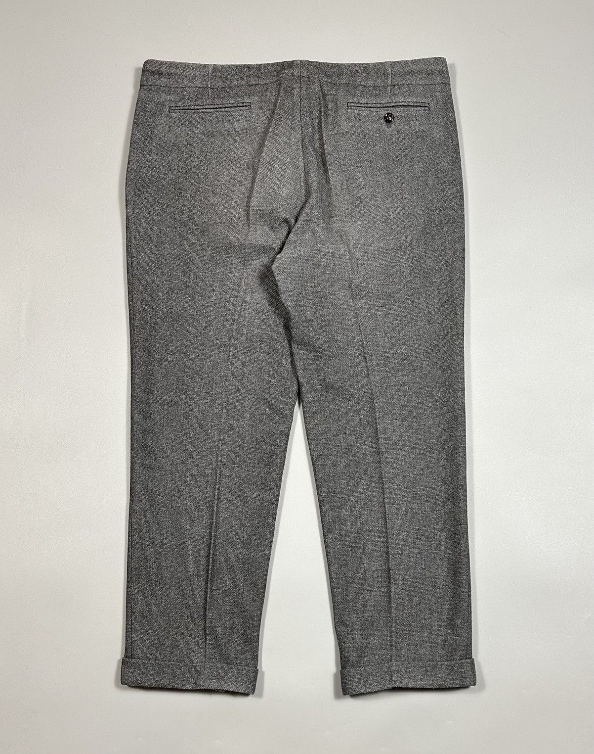 Maison Margiela Maison Margiela Textured Wool-Blend Drawstring Trousers Size US 34 / EU 50 - 2 Thumbnail