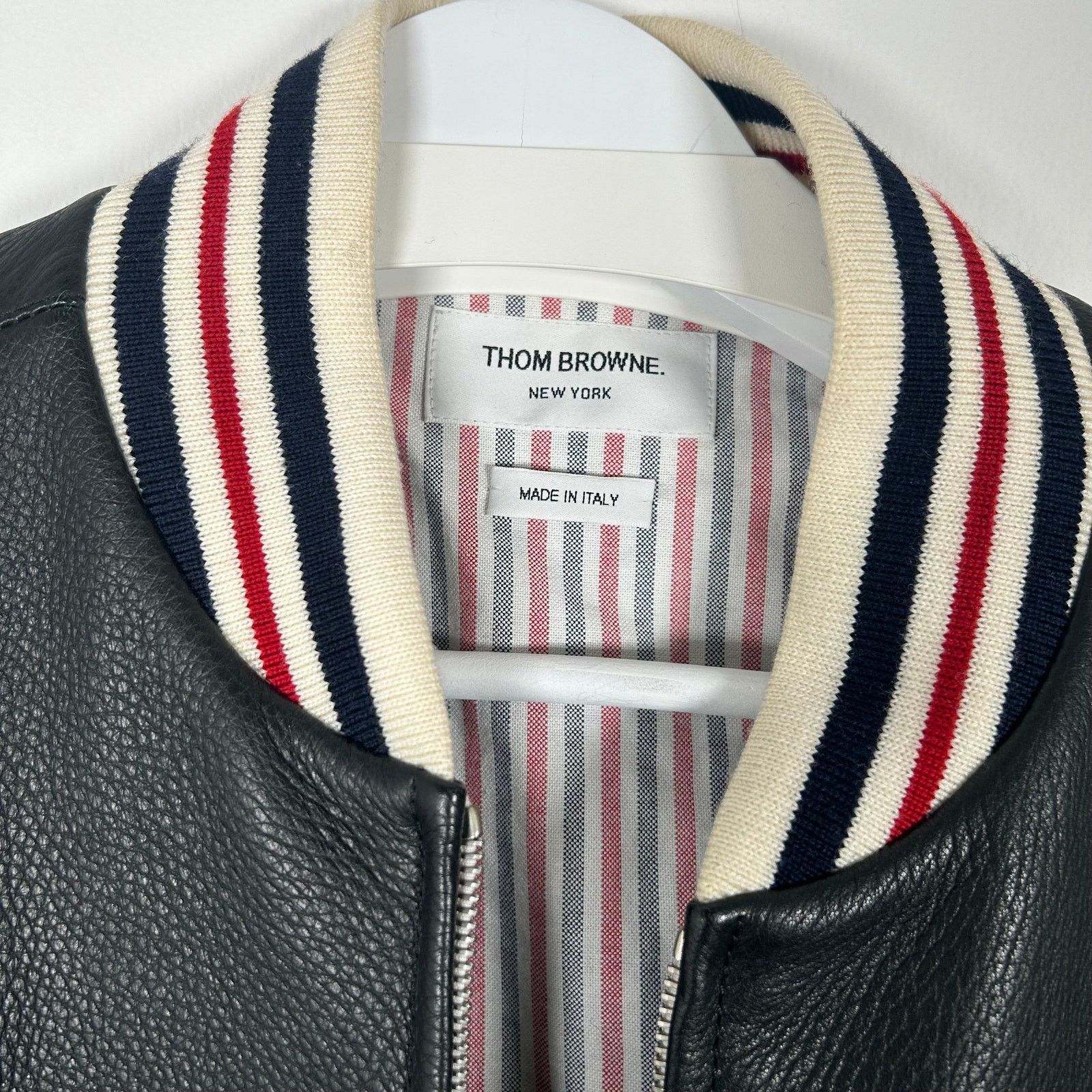 Thom Browne Thom Browne Deerskin Leather Varsity Jacket Size 1 Size US S / EU 44-46 / 1 - 3 Thumbnail