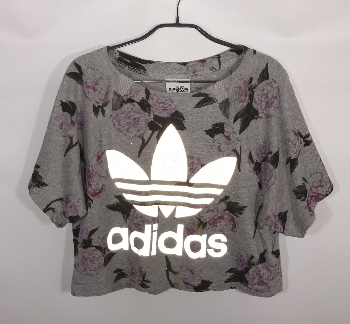 Adidas × Jeremy Scott Jeremy Scott Floral Crop Top Reflective Women's S Size S / US 4 / IT 40 - 2 Thumbnail