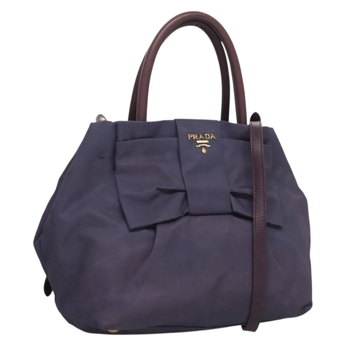 Prada Prada Bow Tote Tessuto Size ONE SIZE - 1 Thumbnail