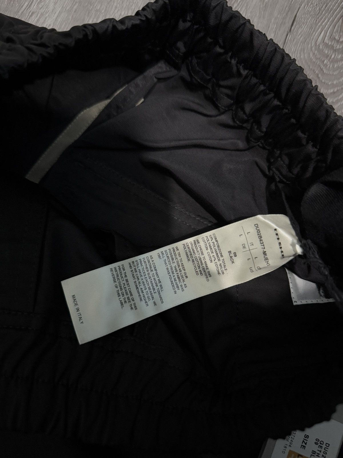 Rick Owens × Rick Owens Drkshdw Rick Owens Drkshdw Geth Bela Pants Black Size US 31 - 8 Thumbnail