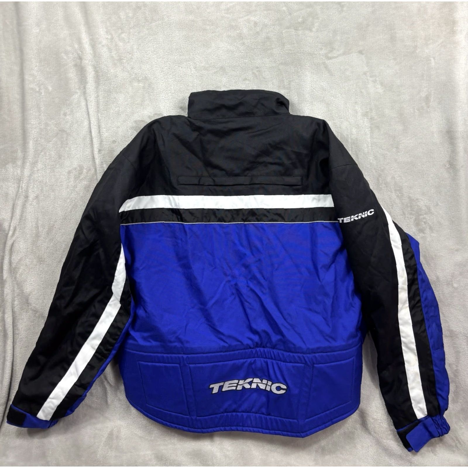 Vintage Teknic Men's Blue Motorcycle Heavy Duty Windproof Armor Liner Jacket 48/58 Size US M / EU 48-50 / 2 - 2 Thumbnail