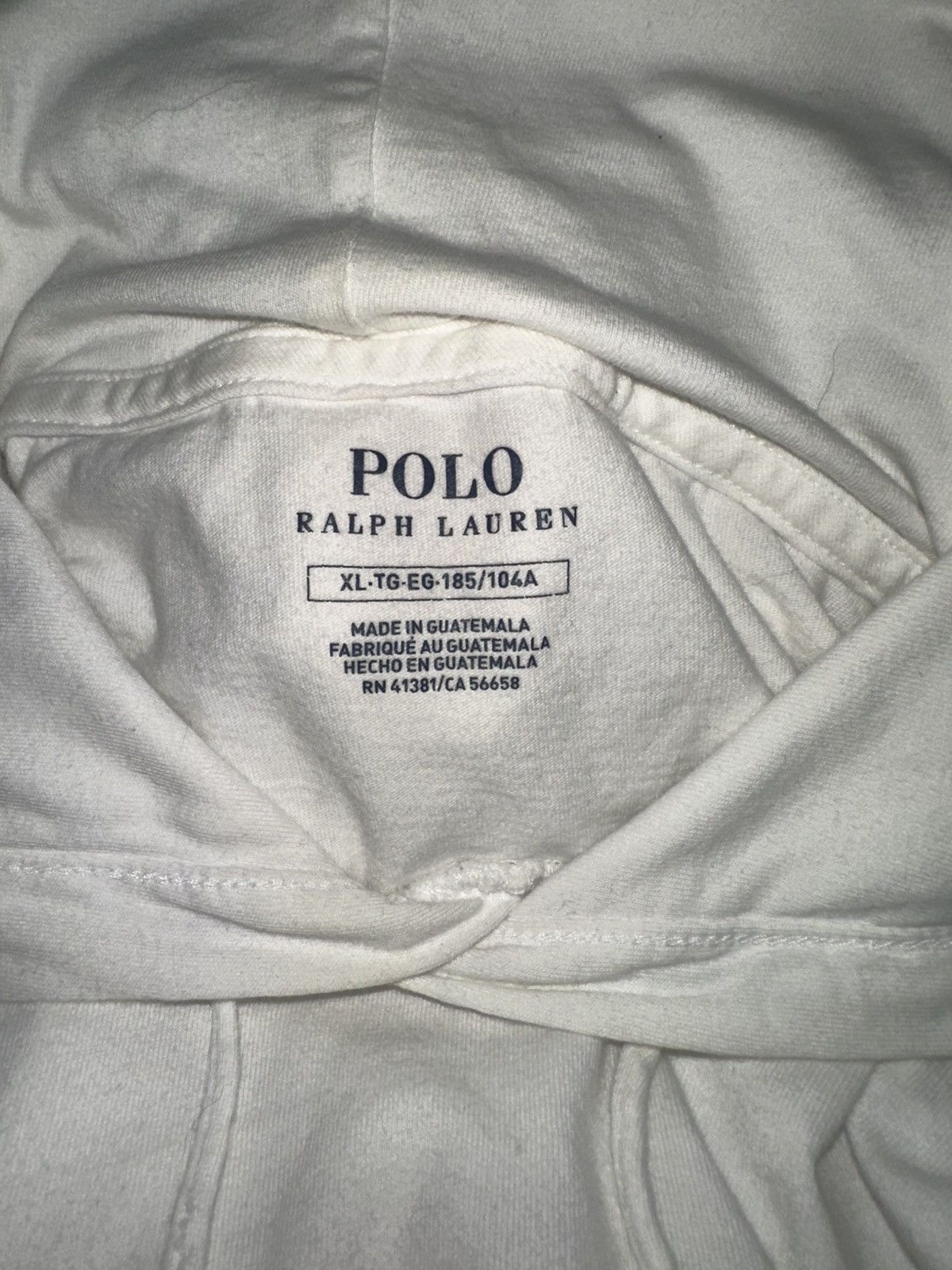 Polo Ralph Lauren POLO BEAR by Ralph Lauren White Hoodie Size US XL / EU 56 / 4 - 3 Thumbnail