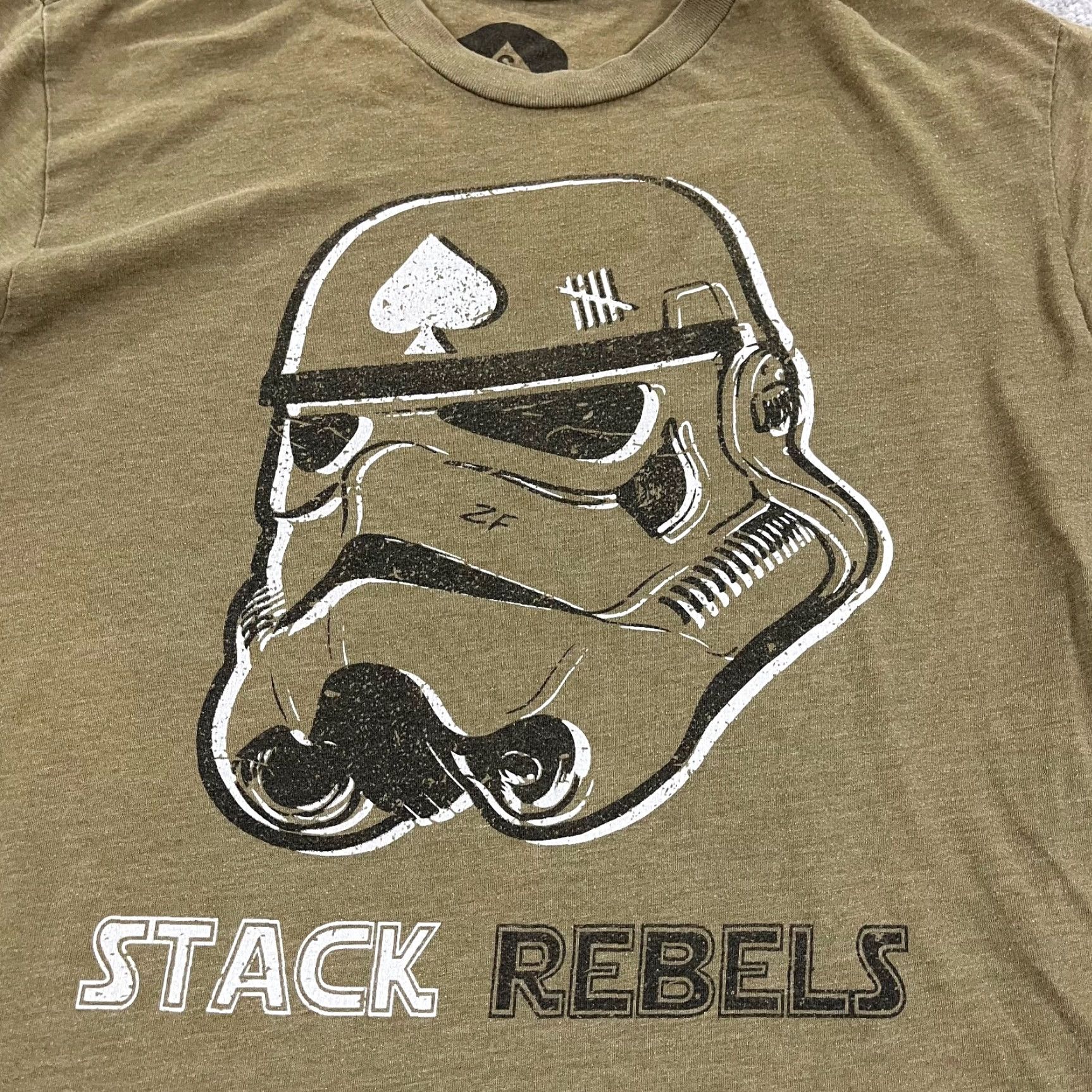 Star Wars ZERO FOXTROT Shirt Mens Small Brown Stack Rebels Star Wars Graphic USA Made S/S Size US S / EU 44-46 / 1 - 2 Thumbnail