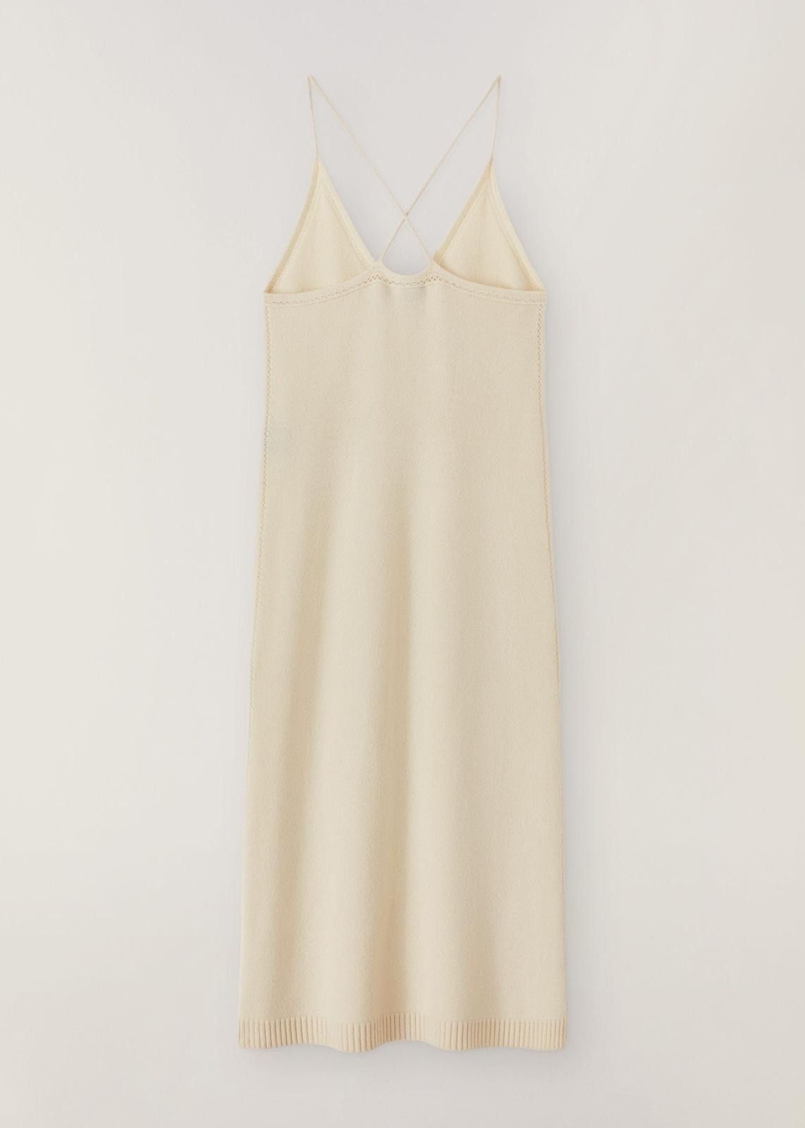 Loro Piana o1srvl11e1024 Cocooning Cashmere Midi Dress in Off White Size S / US 4 / IT 40 - 2 Thumbnail