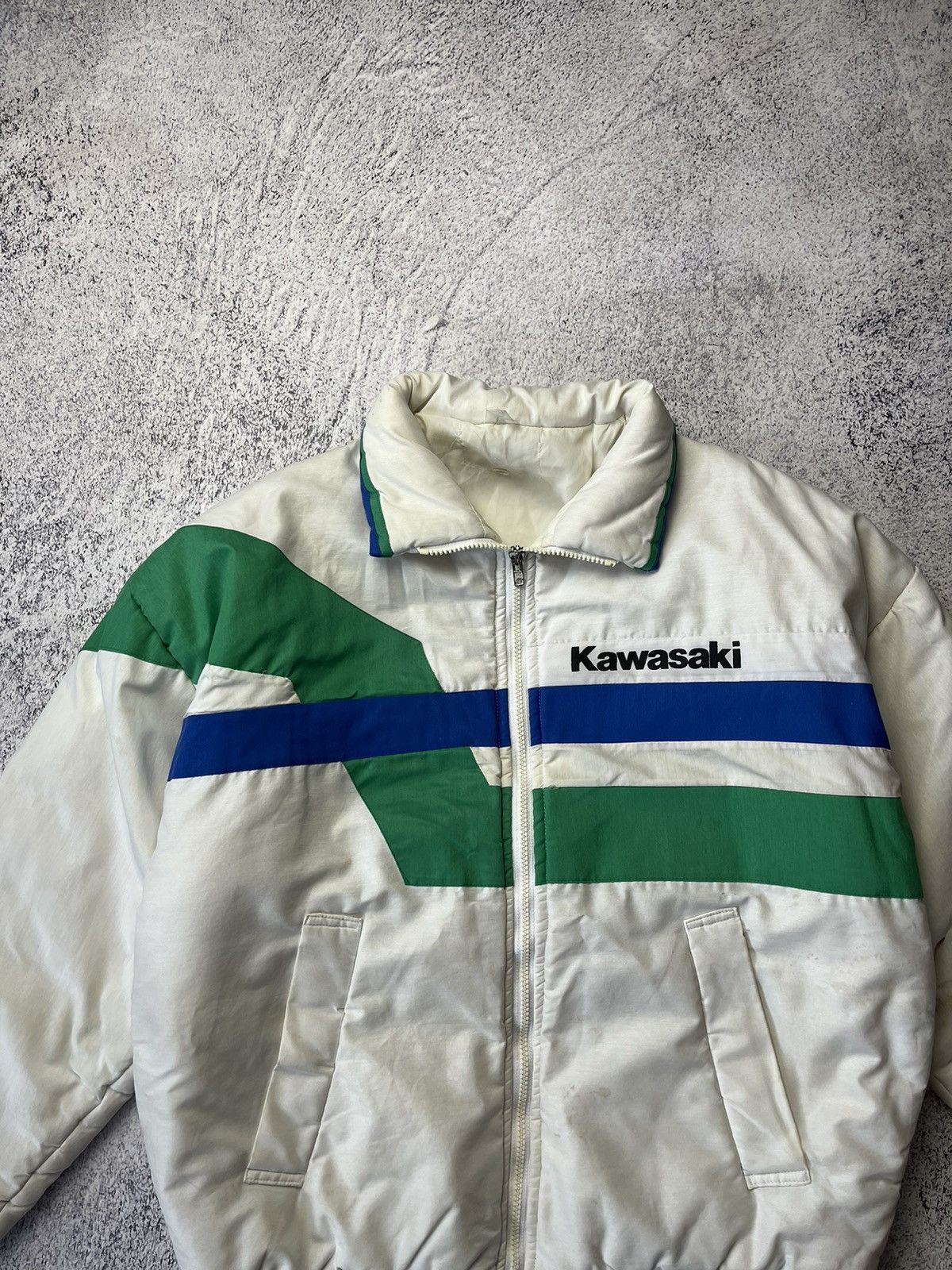 Vintage RARE Kawasaki Moto Y2K Racing Rider Naked Jacket Size US M / EU 48-50 / 2 - 5 Thumbnail