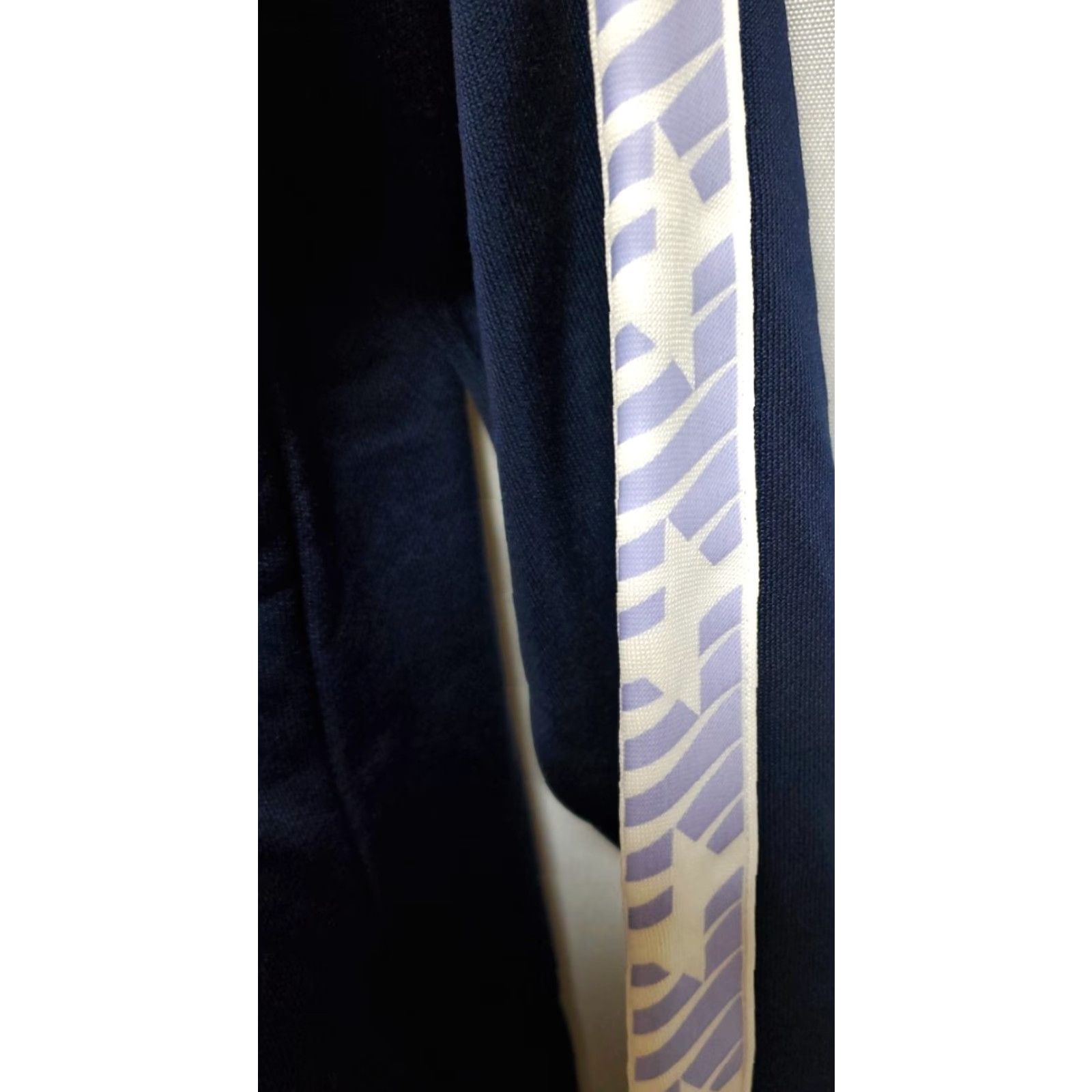 New Balance Womens New Balance WJ93503 Track Jacket Navy Blue White Full Zip Size S / US 4 / IT 40 - 2 Thumbnail