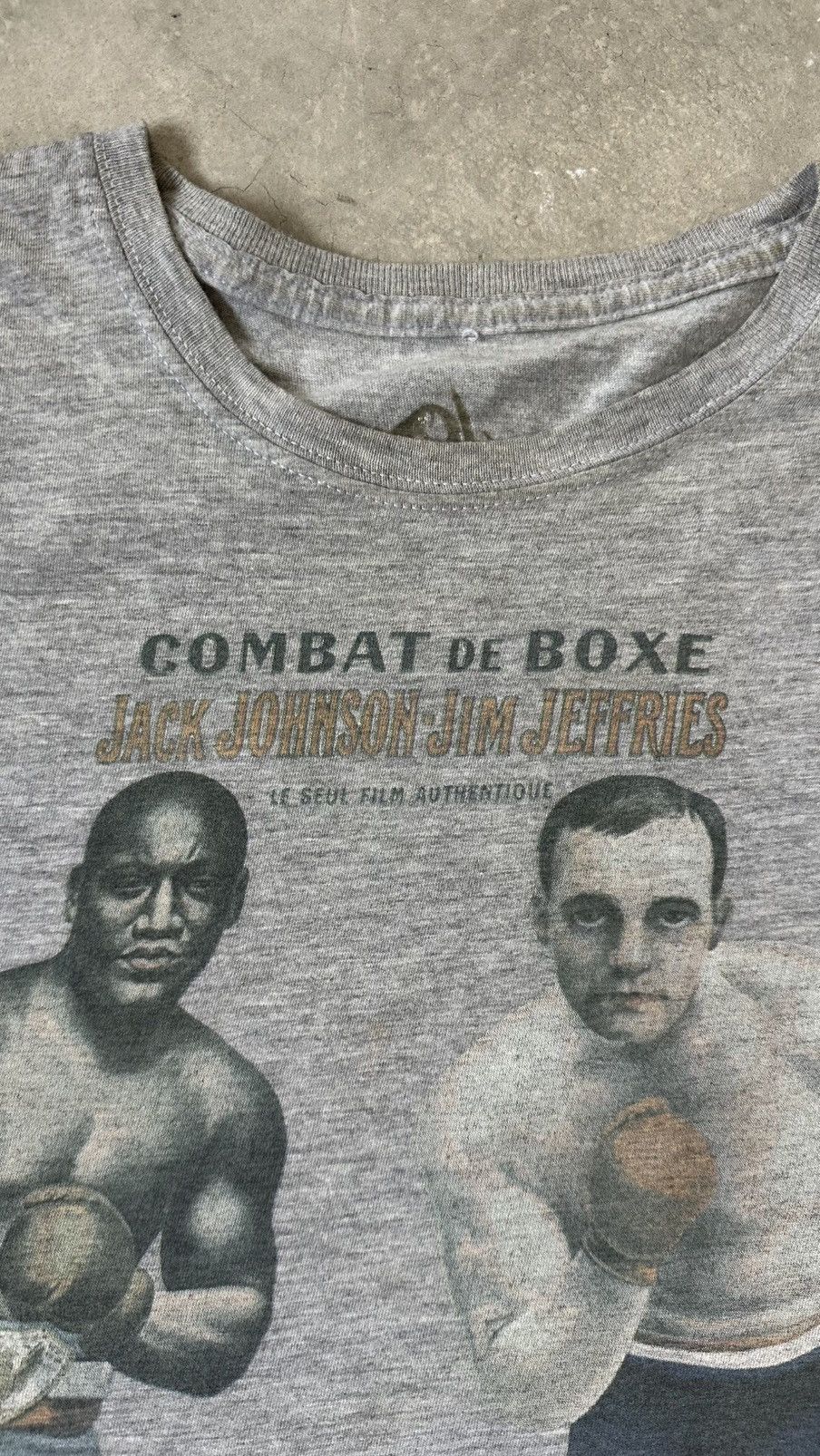 Vintage VINTAGE JACK JOHNSON JAMES JEFFRIES BOXING TEE Size US M / EU 48-50 / 2 - 5 Thumbnail