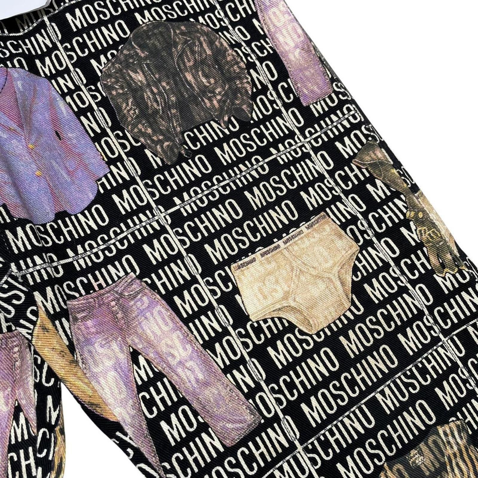 Moschino Vintage 1996 Moschino All Over Clothes Print Tapered Jeans Size US 34 / EU 50 - 5 Thumbnail