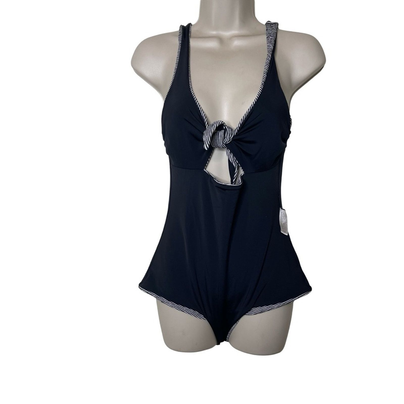 Mara Hoffman Mara Hoffman Adeline Tie-Front Striped One-Piece Swimsuit M Size M / US 6-8 / IT 42-44 - 3 Thumbnail